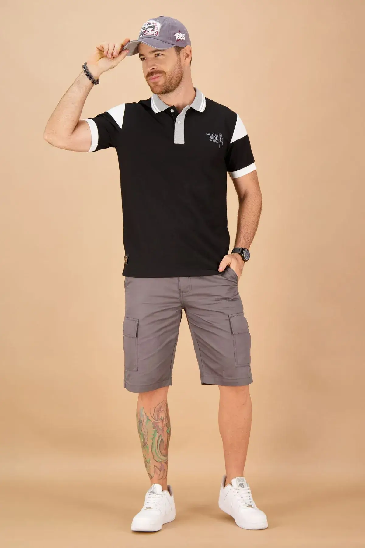 Bermuda de hombre drill semi ajustada - Image 10