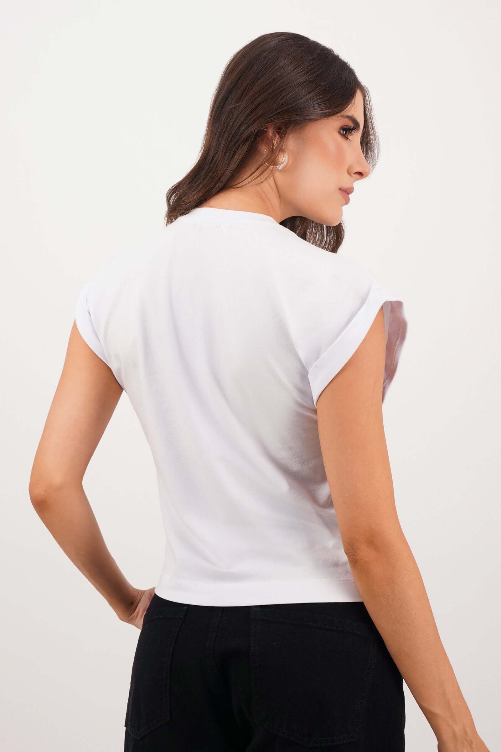 Camiseta de dama básica amplia - Image 4