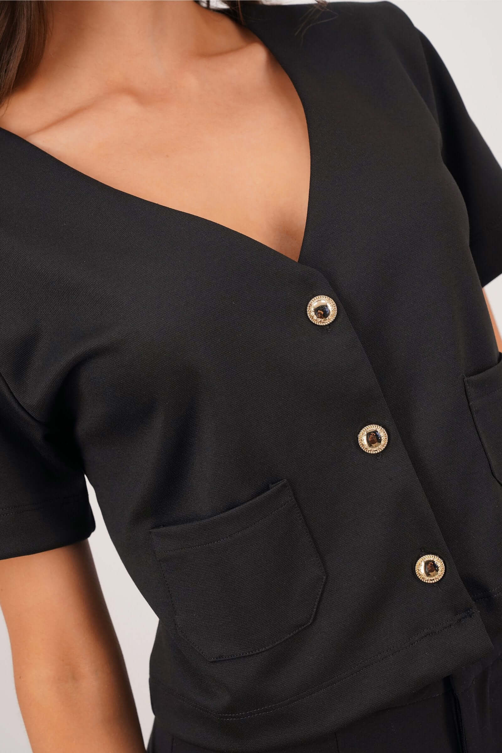 Blusa de dama de moda silueta semi ajustada - Image 3