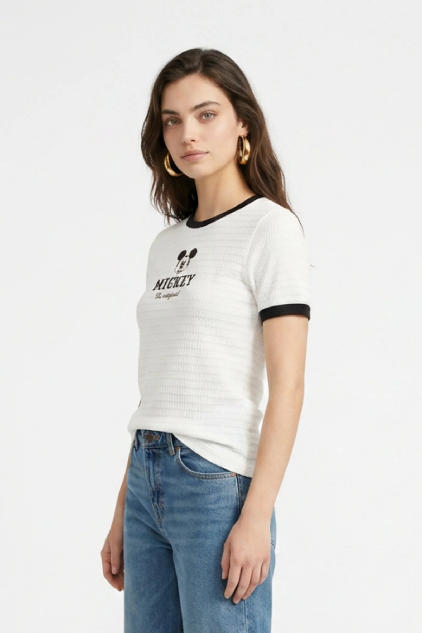 Blusa de dama mickey manga corta - Image 3