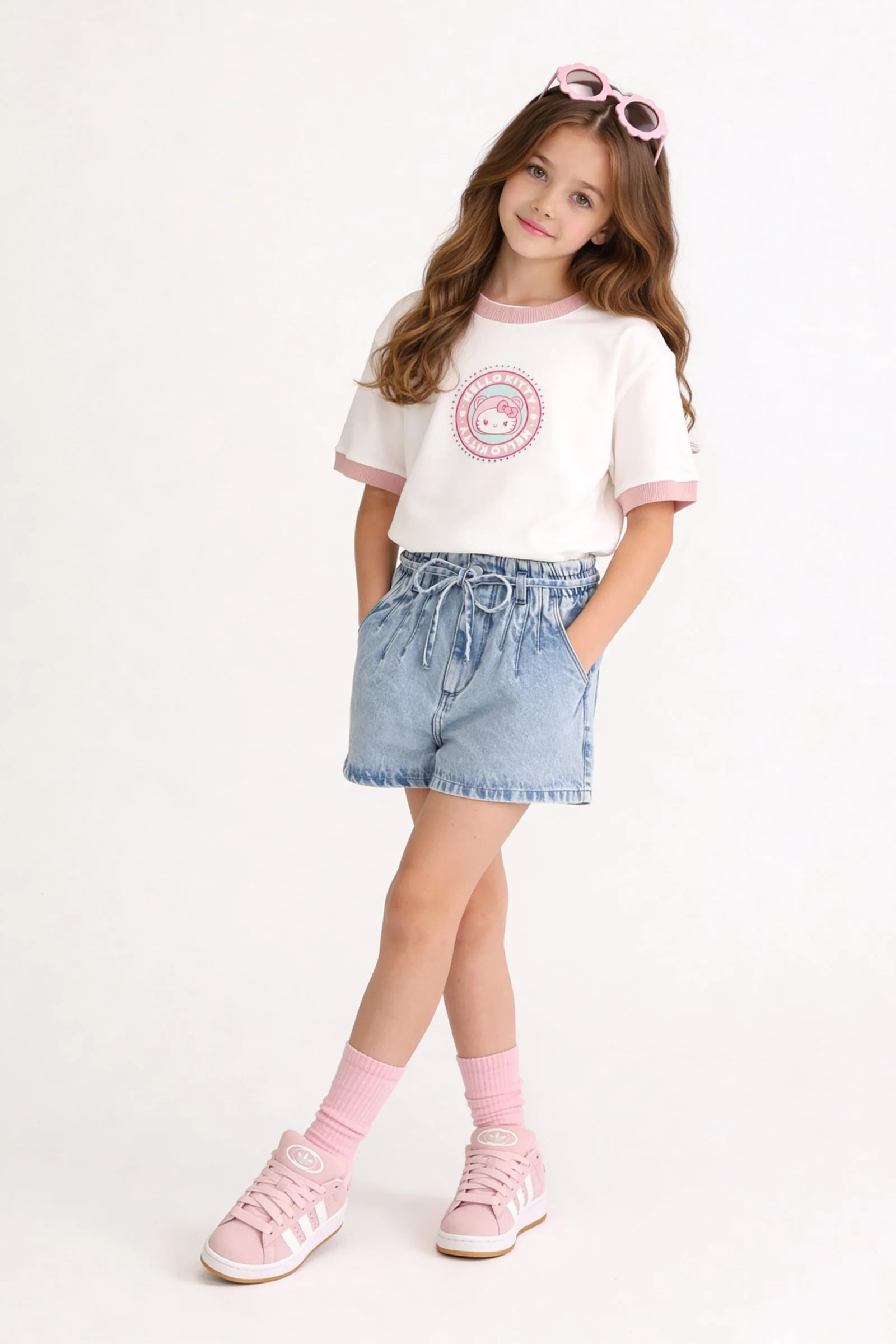 Blusa de niña hello kitty cuello redondo - Image 6