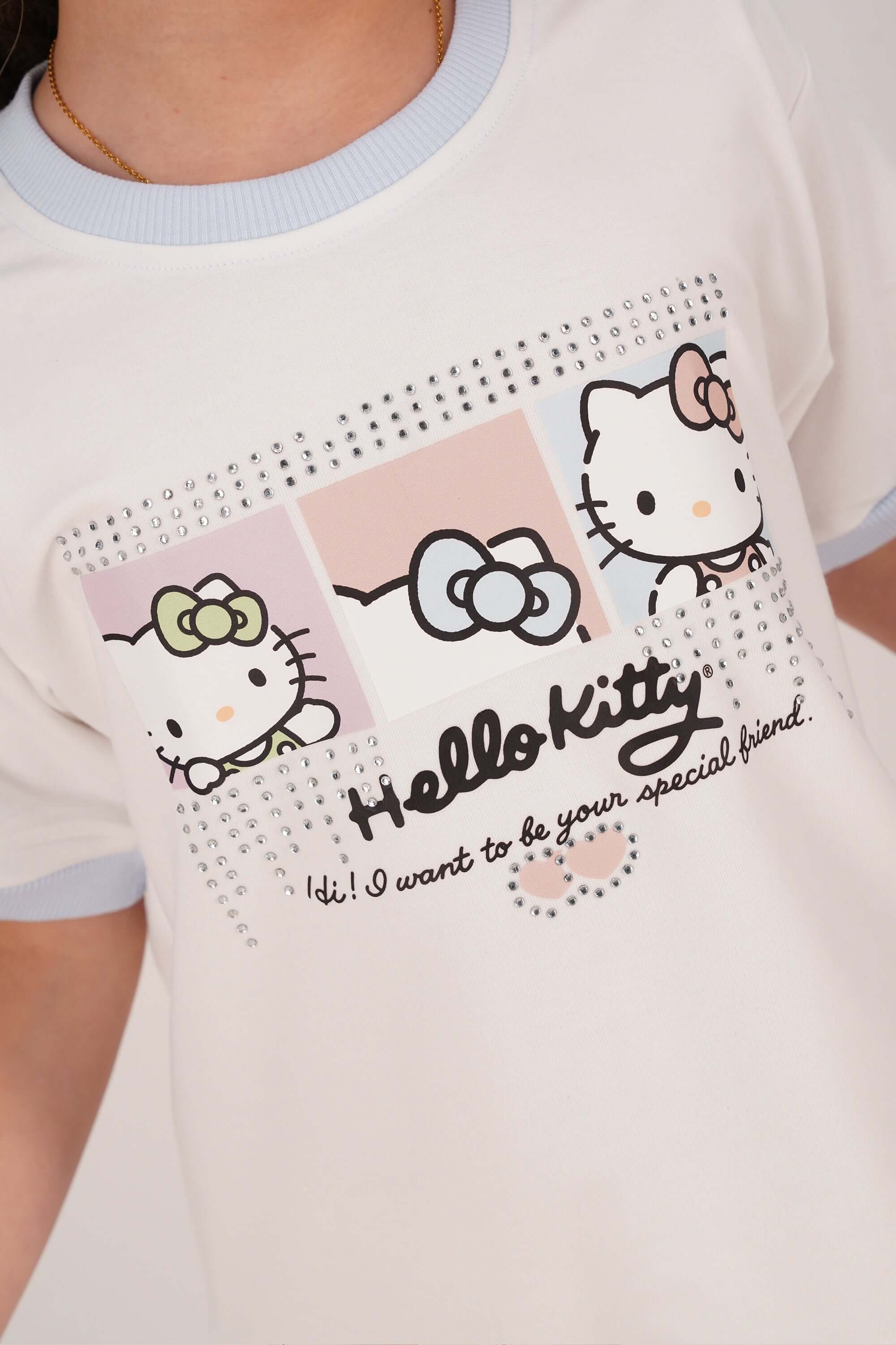 Blusa de niña hello kitty cuello redondo - Image 7