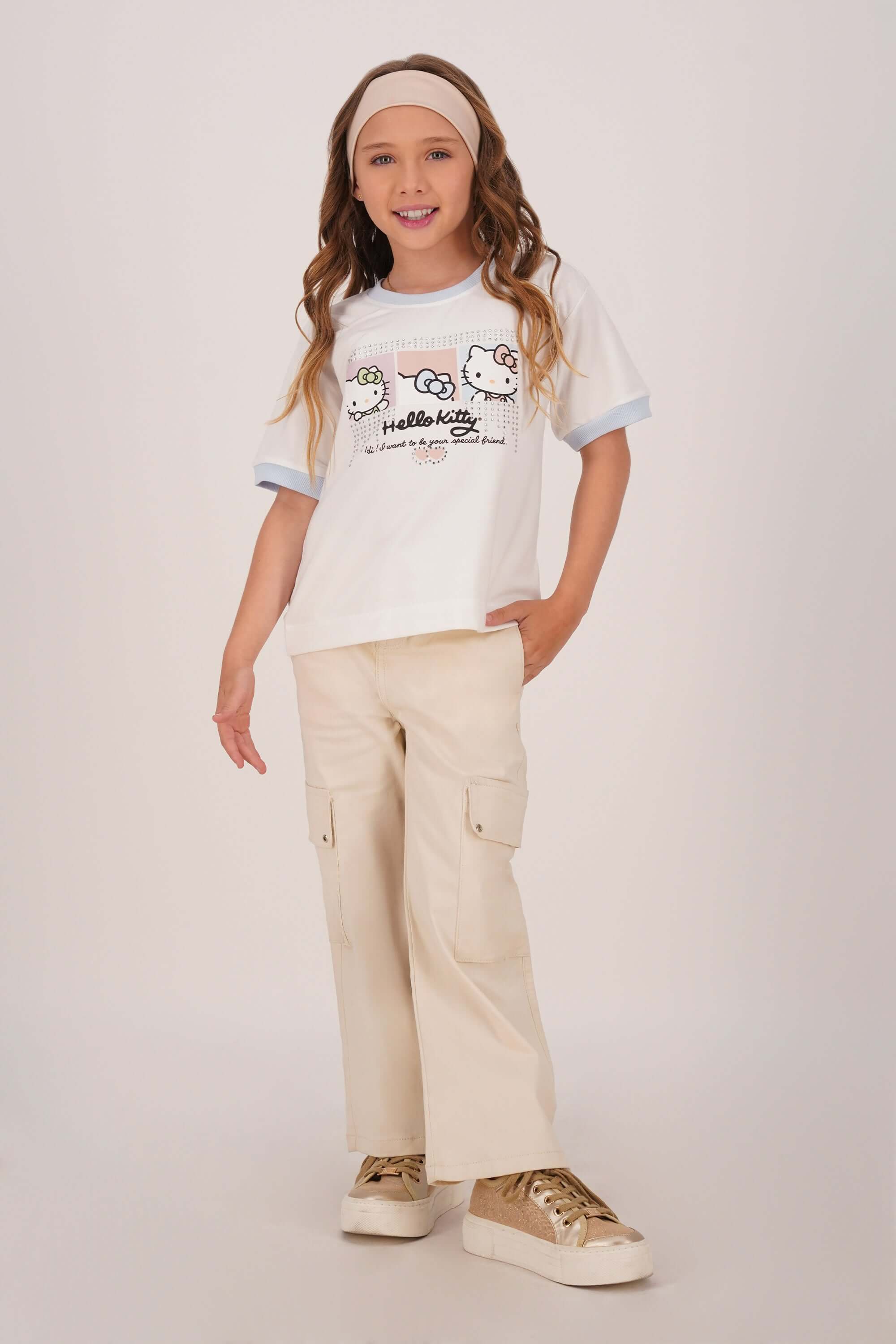 Blusa de niña hello kitty cuello redondo - Image 9