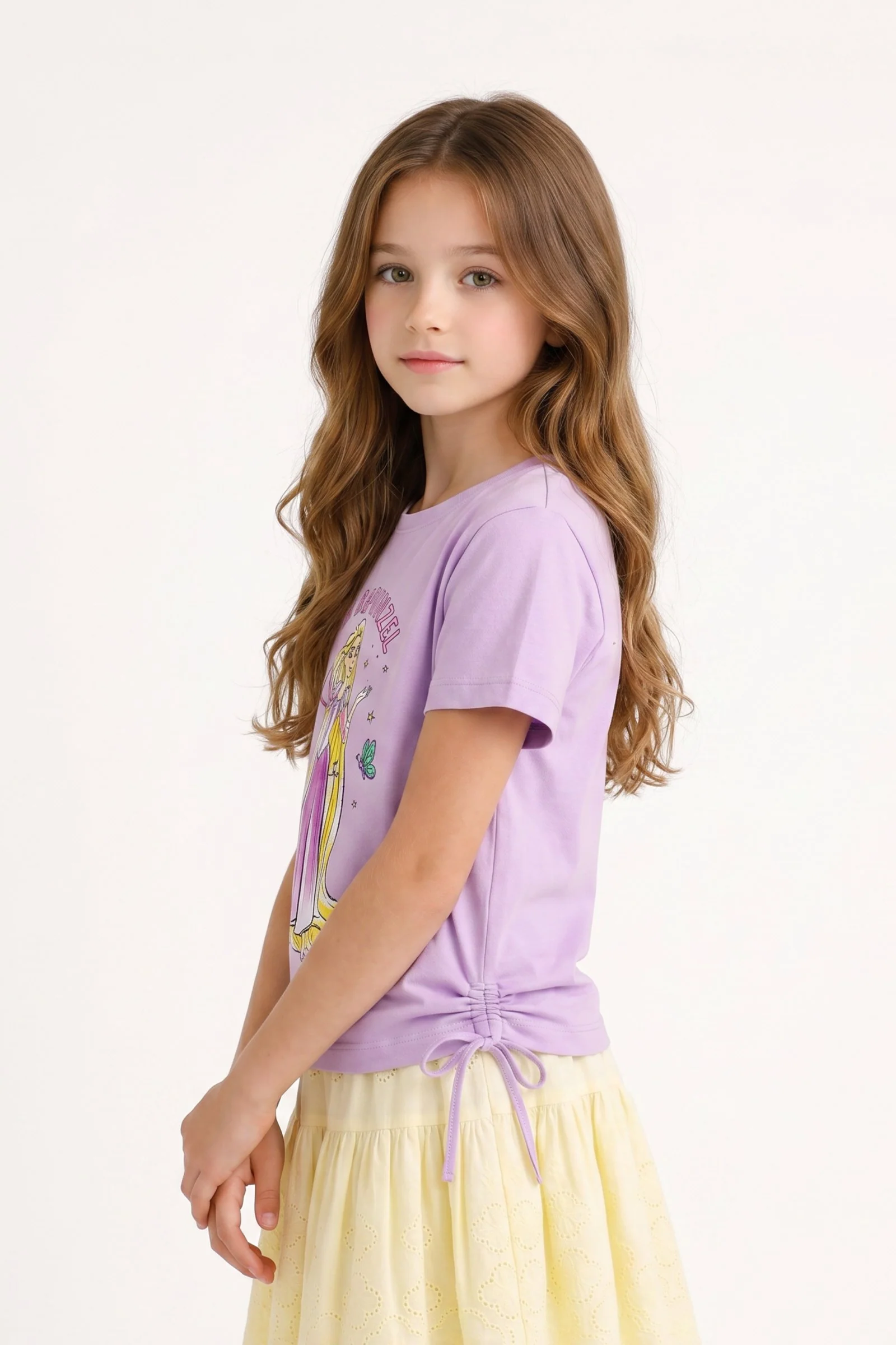 Blusa de niña princesas cuello redondo - Image 2