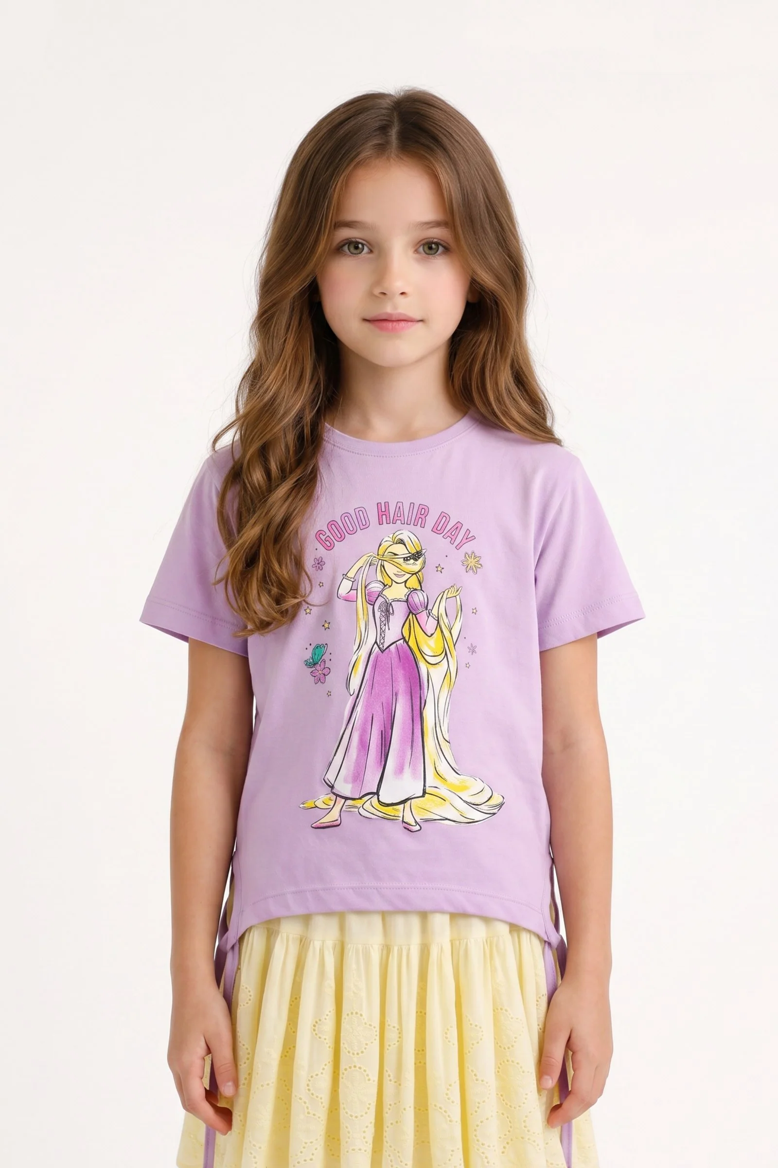 Blusa de niña princesas cuello redondo - Image 3