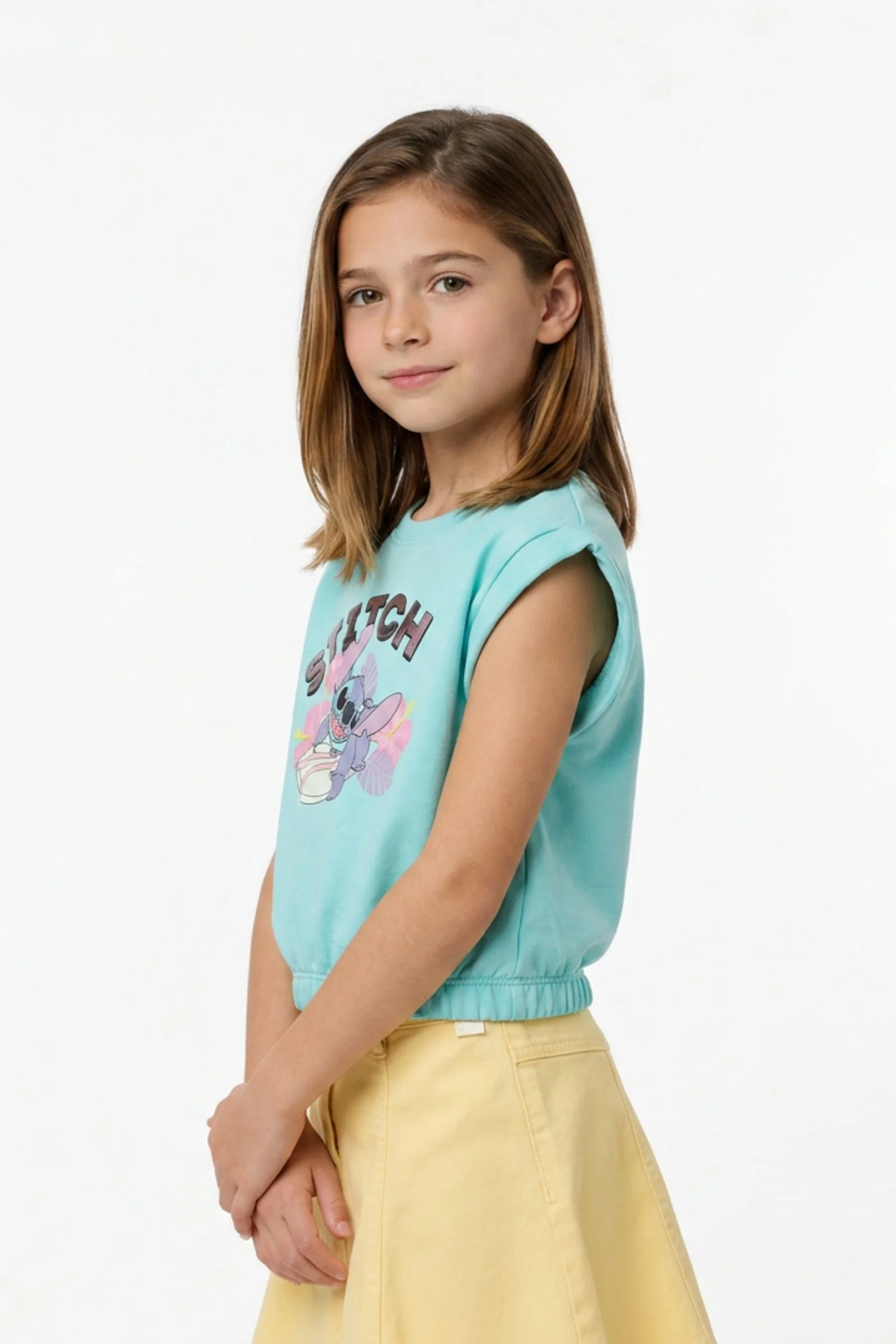 Blusa de niña stitch cuello redondo - Image 4