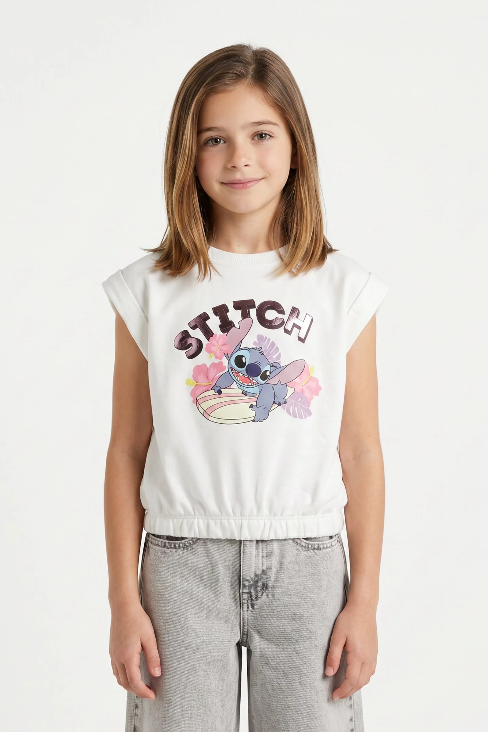 Blusa de niña stitch cuello redondo - Image 7