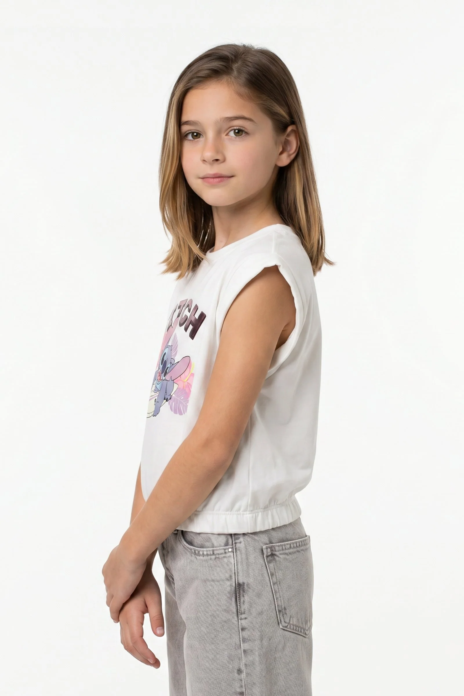 Blusa de niña stitch cuello redondo - Image 8