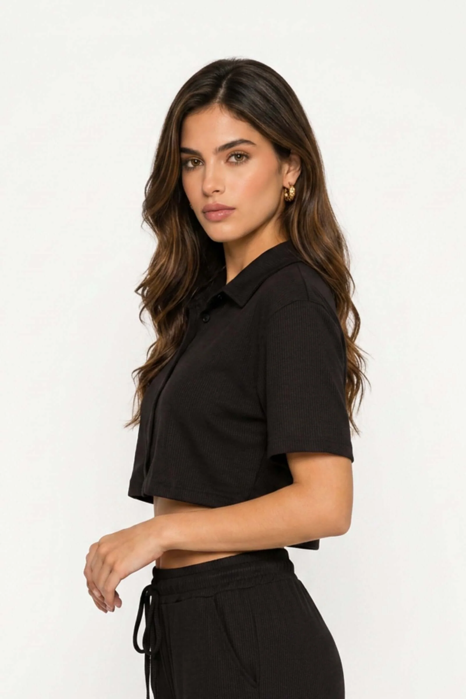 Camisa de dama clásica corta - Image 3