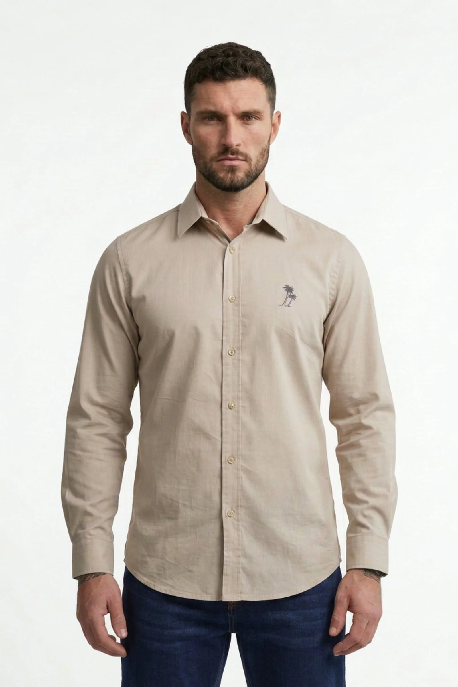 Camisa de hombre casual cuello camisero - Image 2