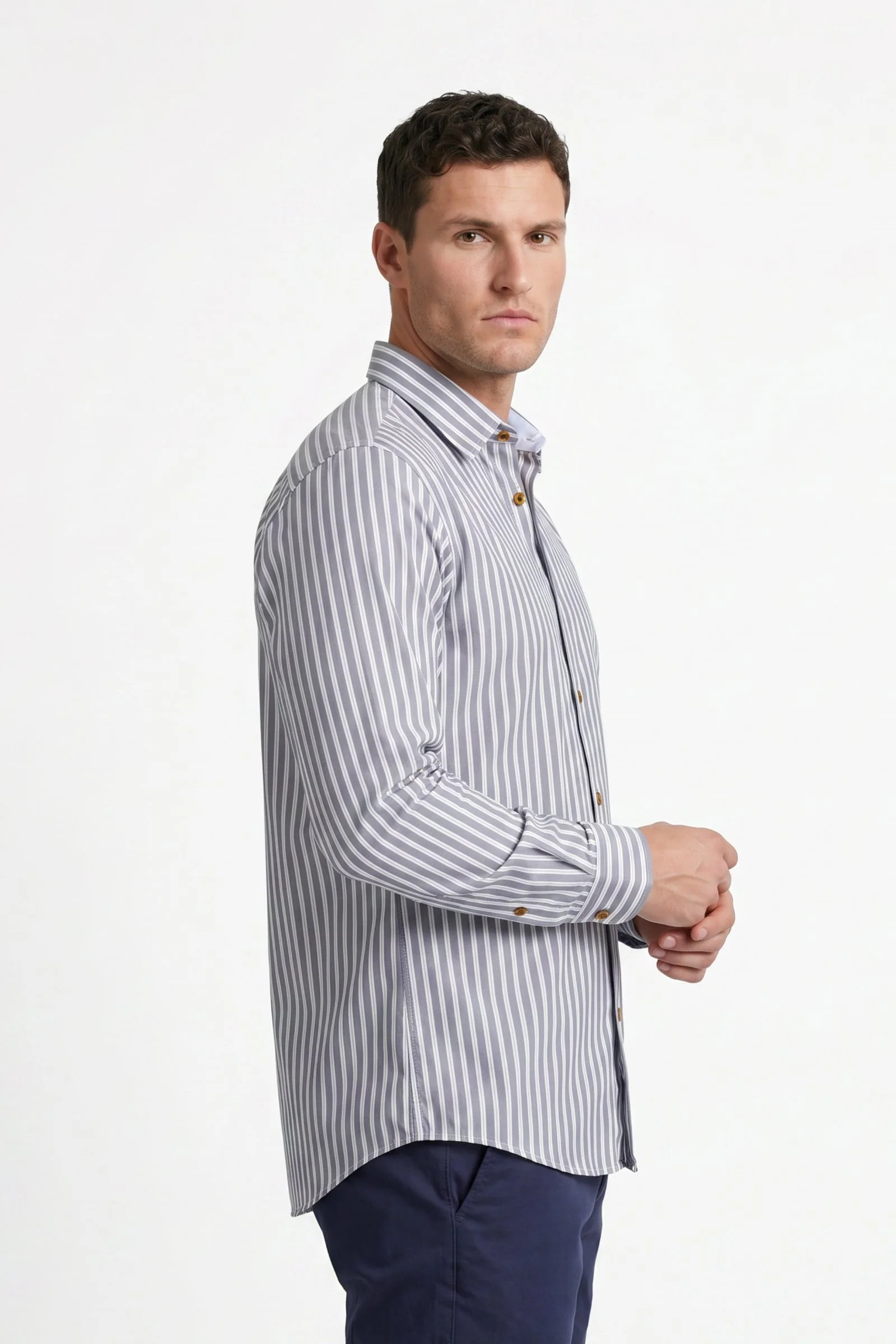 Camisa de hombre clásica manga larga - Image 3