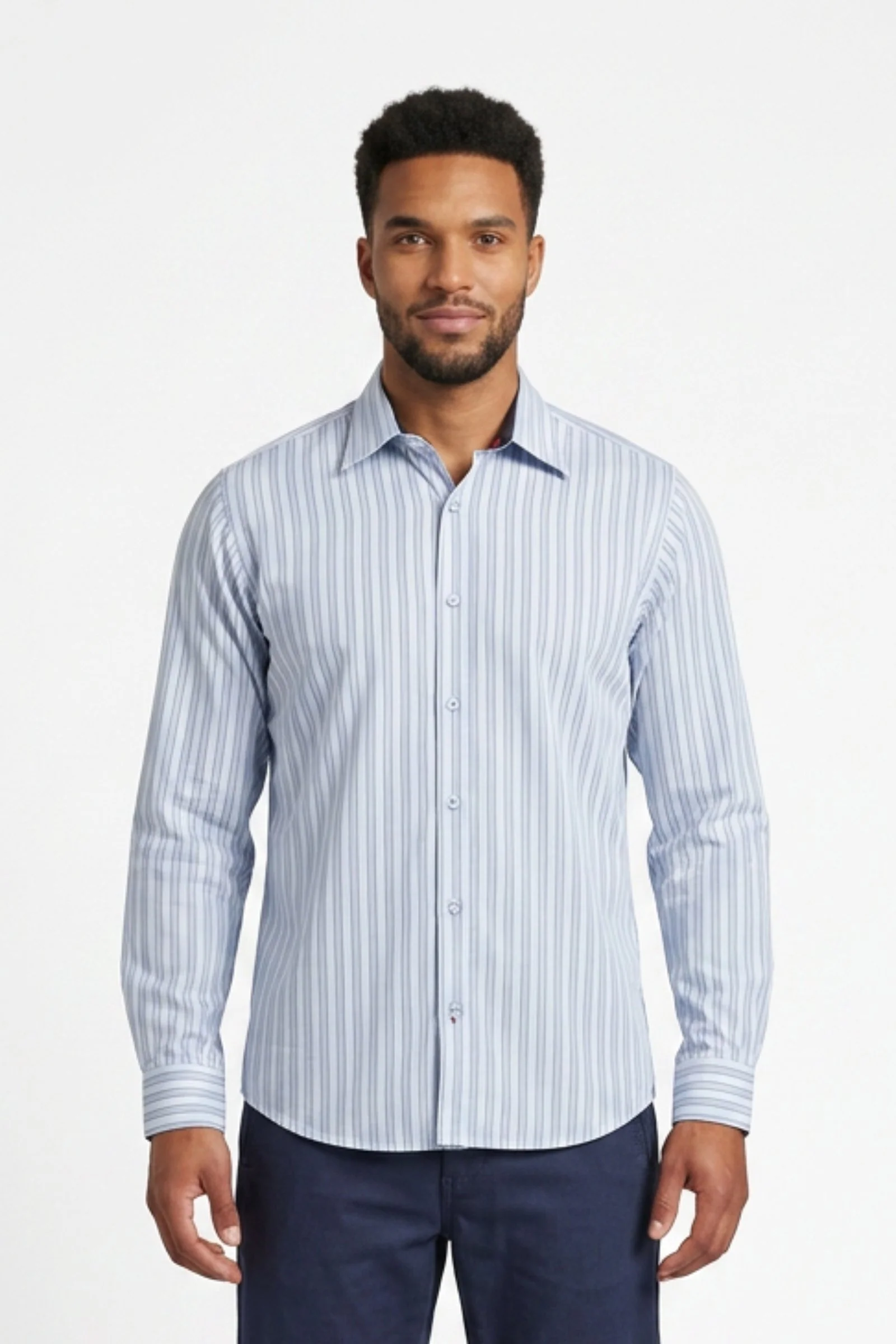 Camisa de hombre elegante manga larga - Image 2