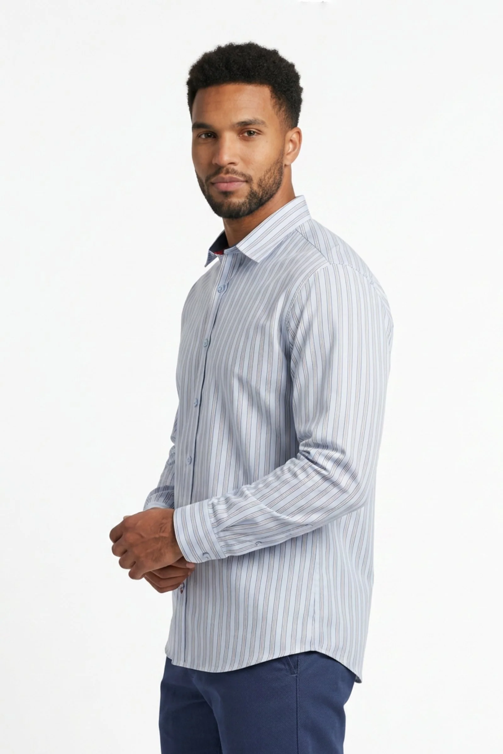 Camisa de hombre elegante manga larga - Image 4