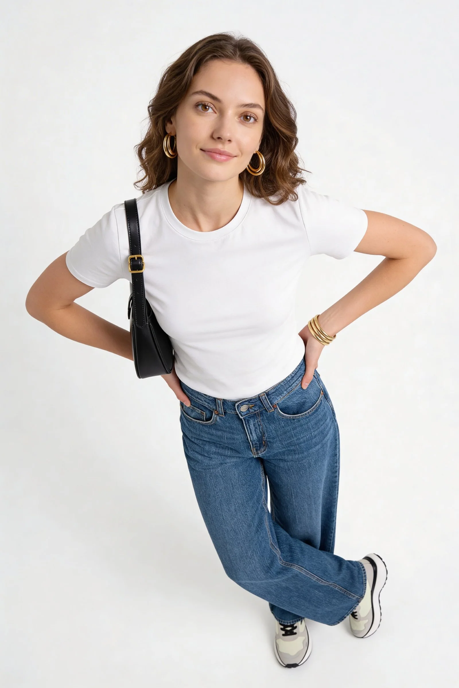 Camiseta de dama basico ajustada - Image 3