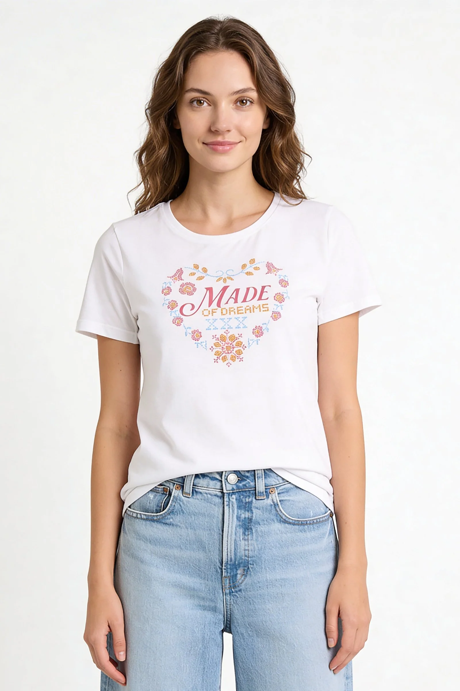 Camiseta de dama casual cuello redondo - Image 2