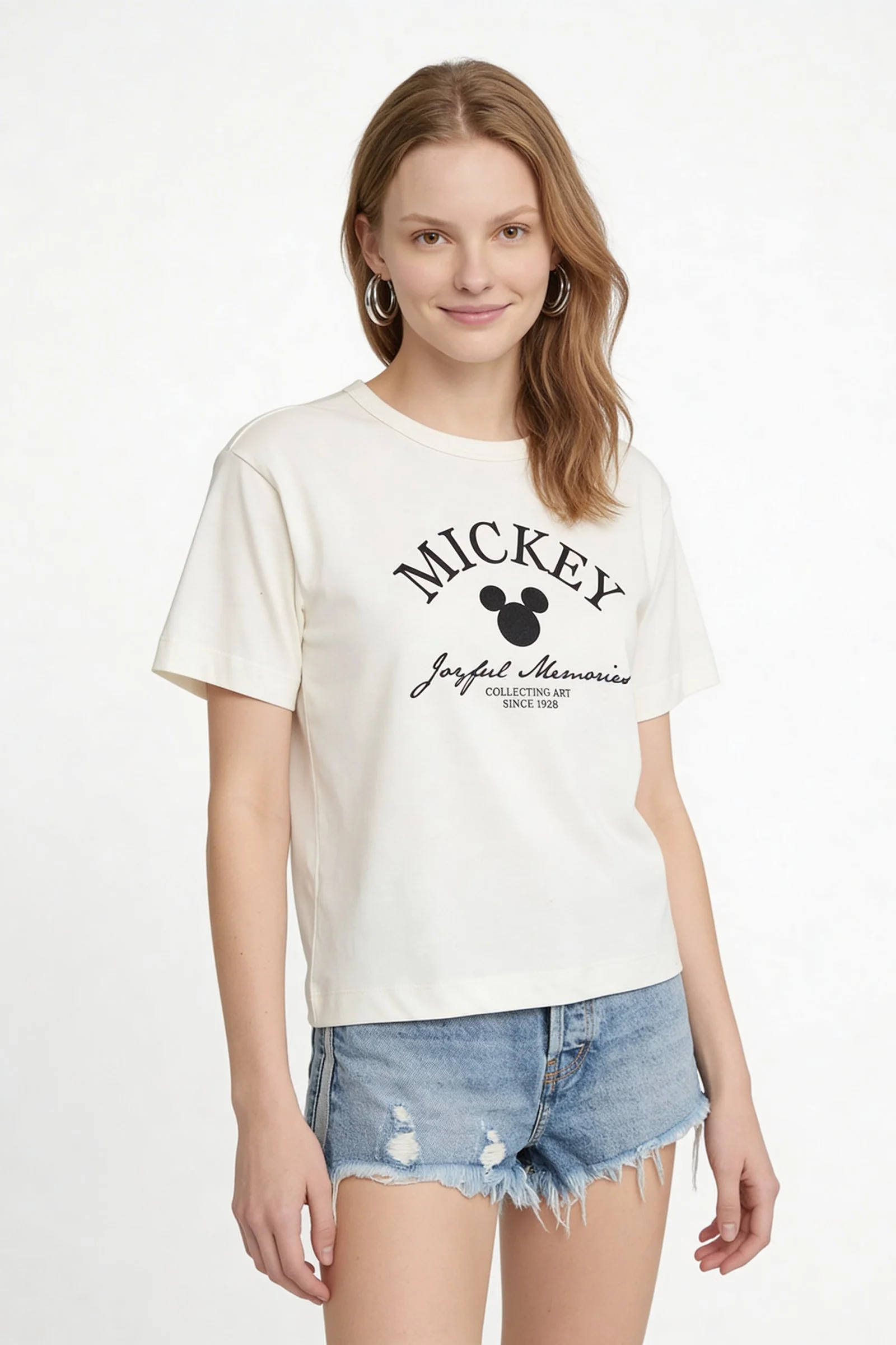 Camiseta de dama mickey cuello redondo - Image 3