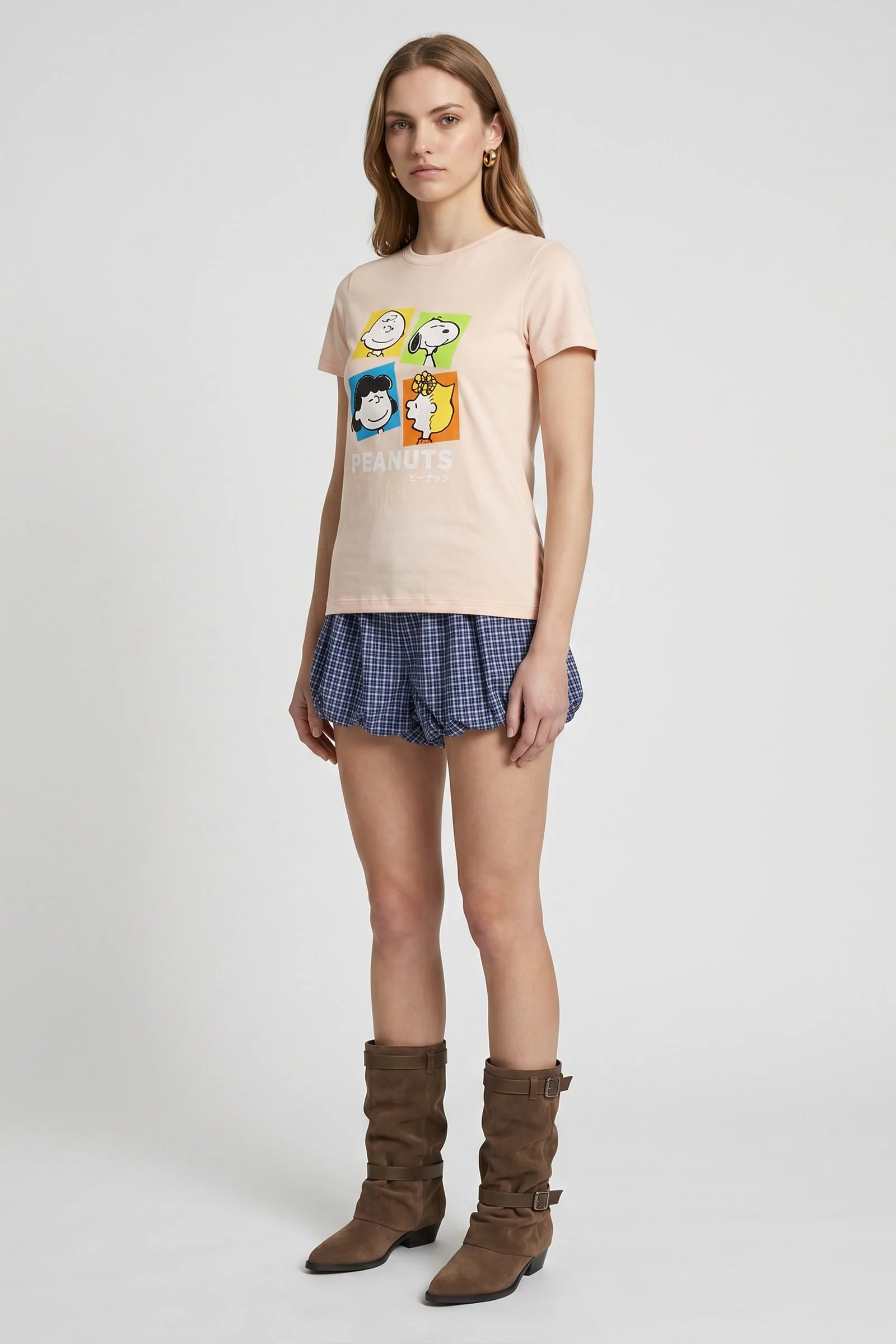 Camiseta de dama snoopy manga corta