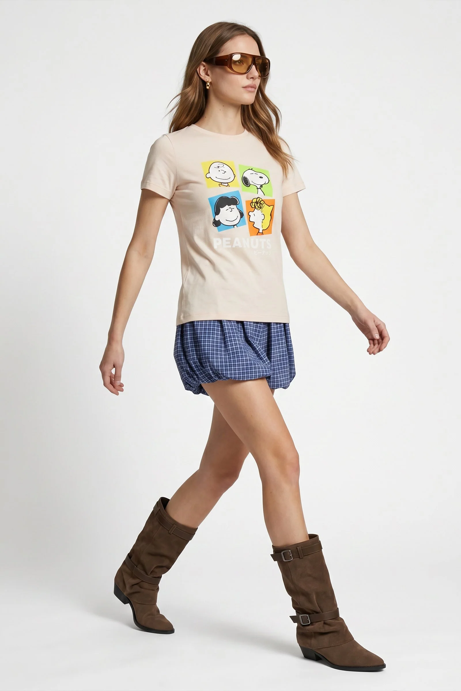 Camiseta de dama snoopy manga corta - Image 2