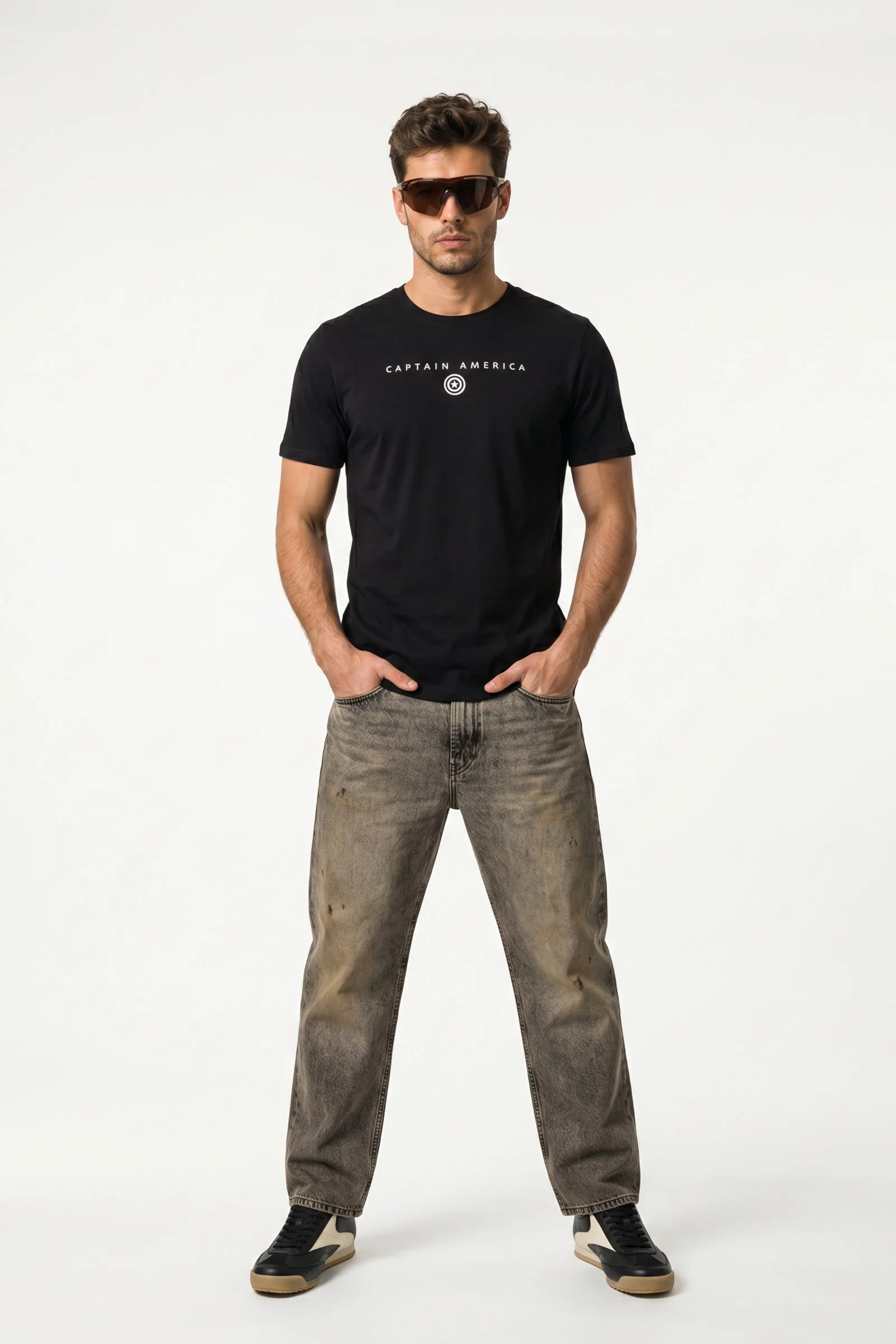 Camiseta de hombre avengers cuello redondo