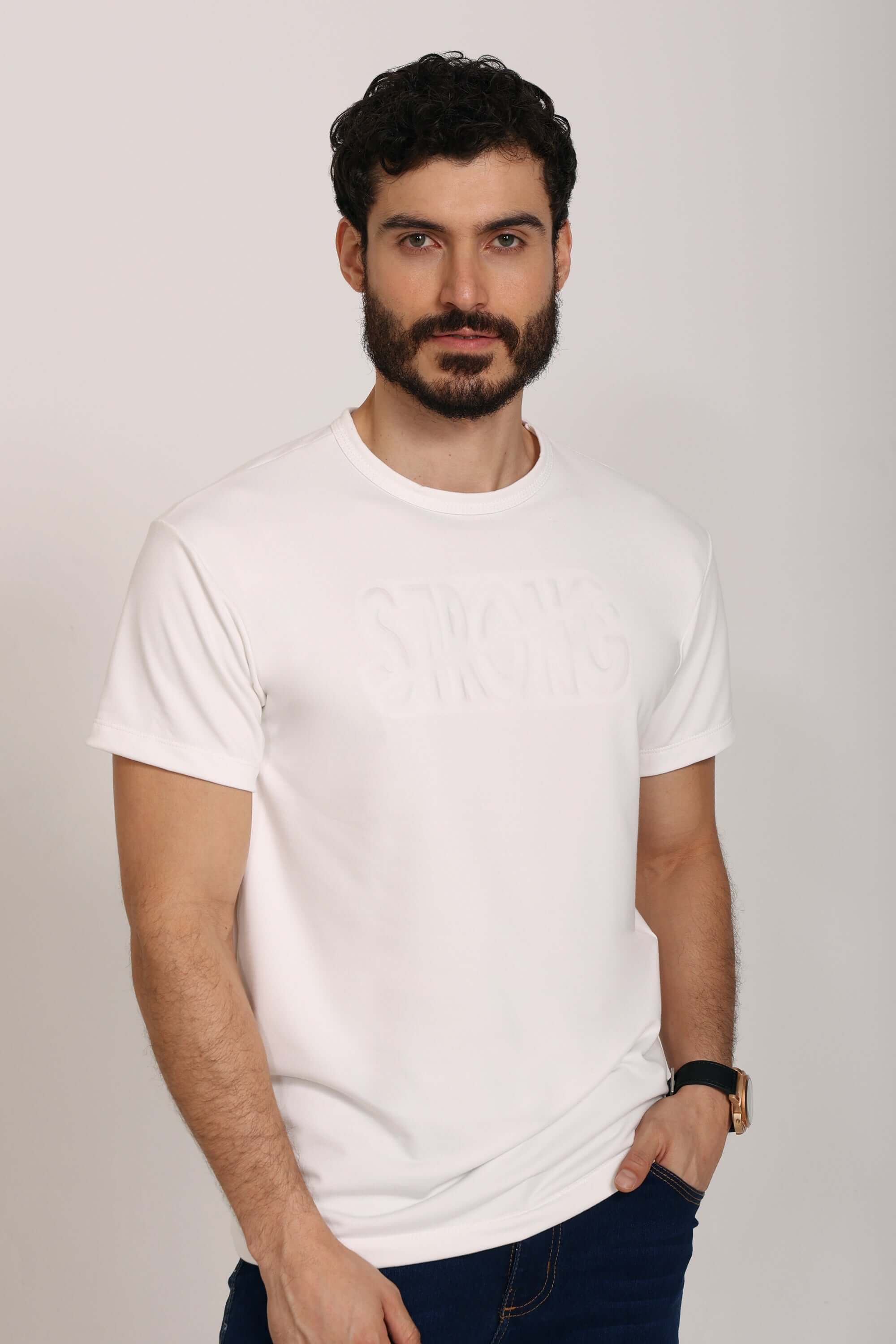 Camiseta de hombre de moda cuello redondo - Image 3