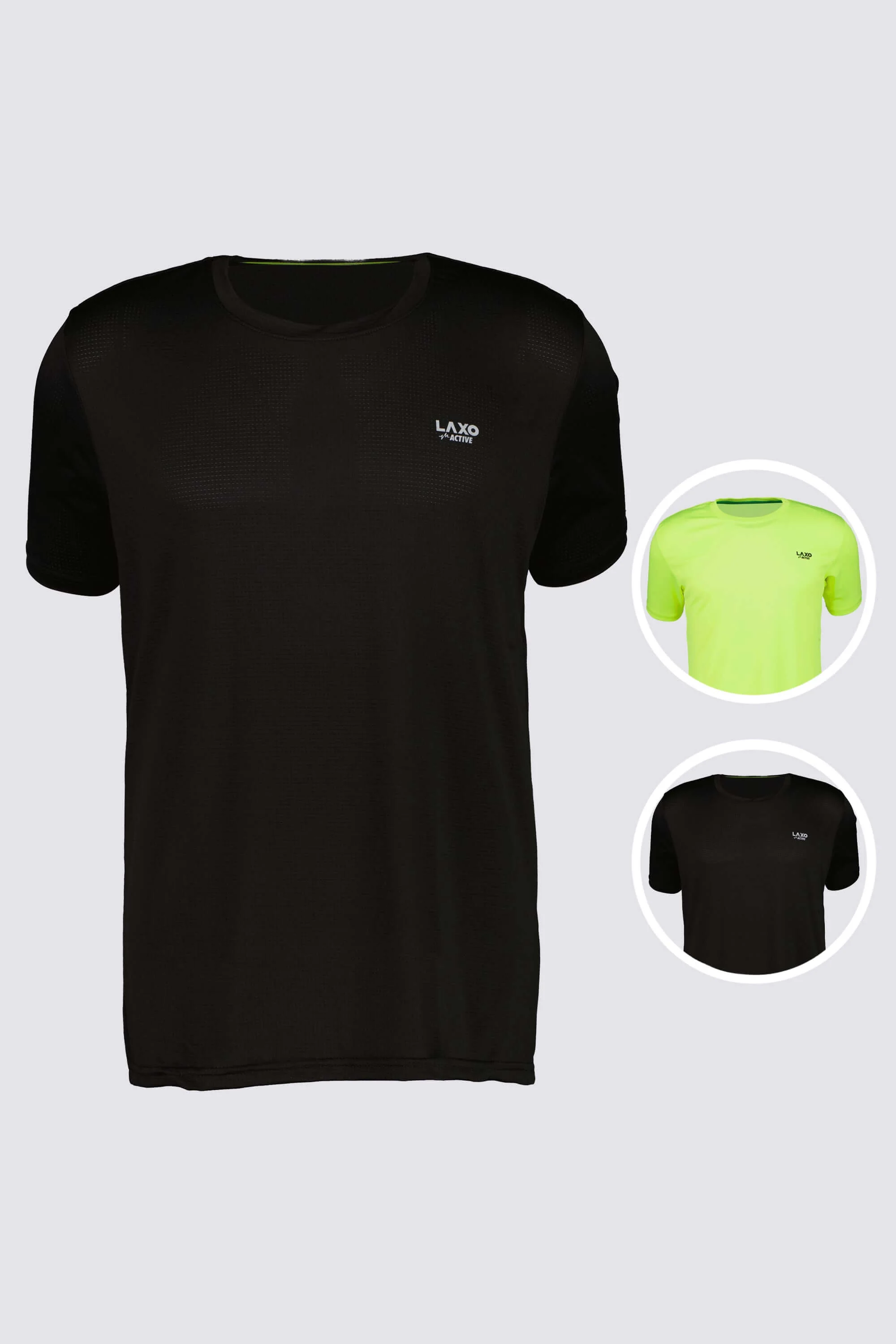 Paquete x 2 Camiseta de hombre deportiva manga corta