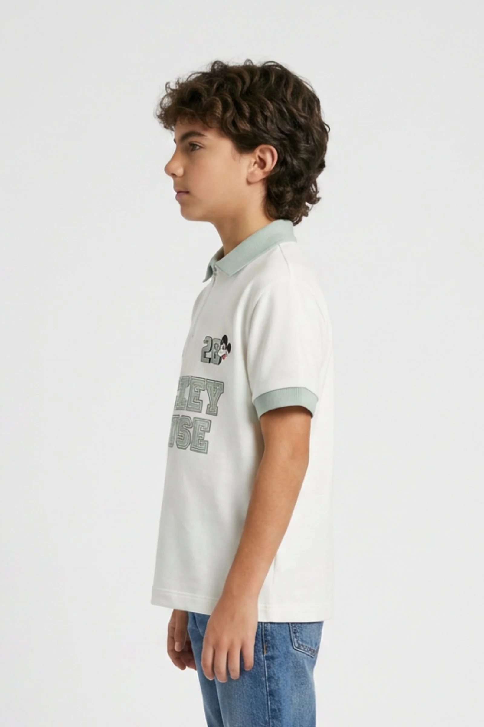 Camiseta de niño mickey cuello camisero - Image 3