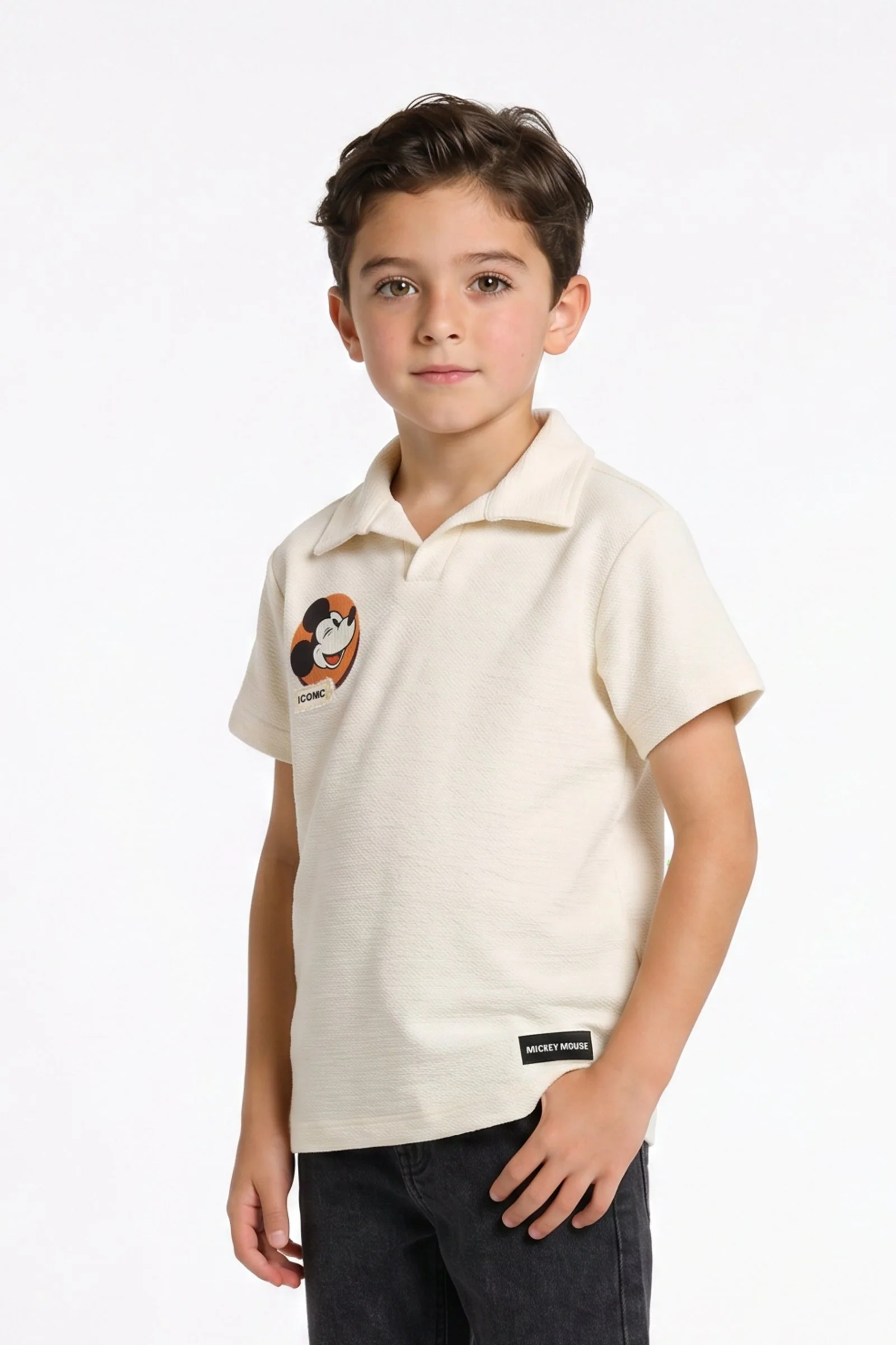 Camiseta de niño mickey cuello camisero - Image 7