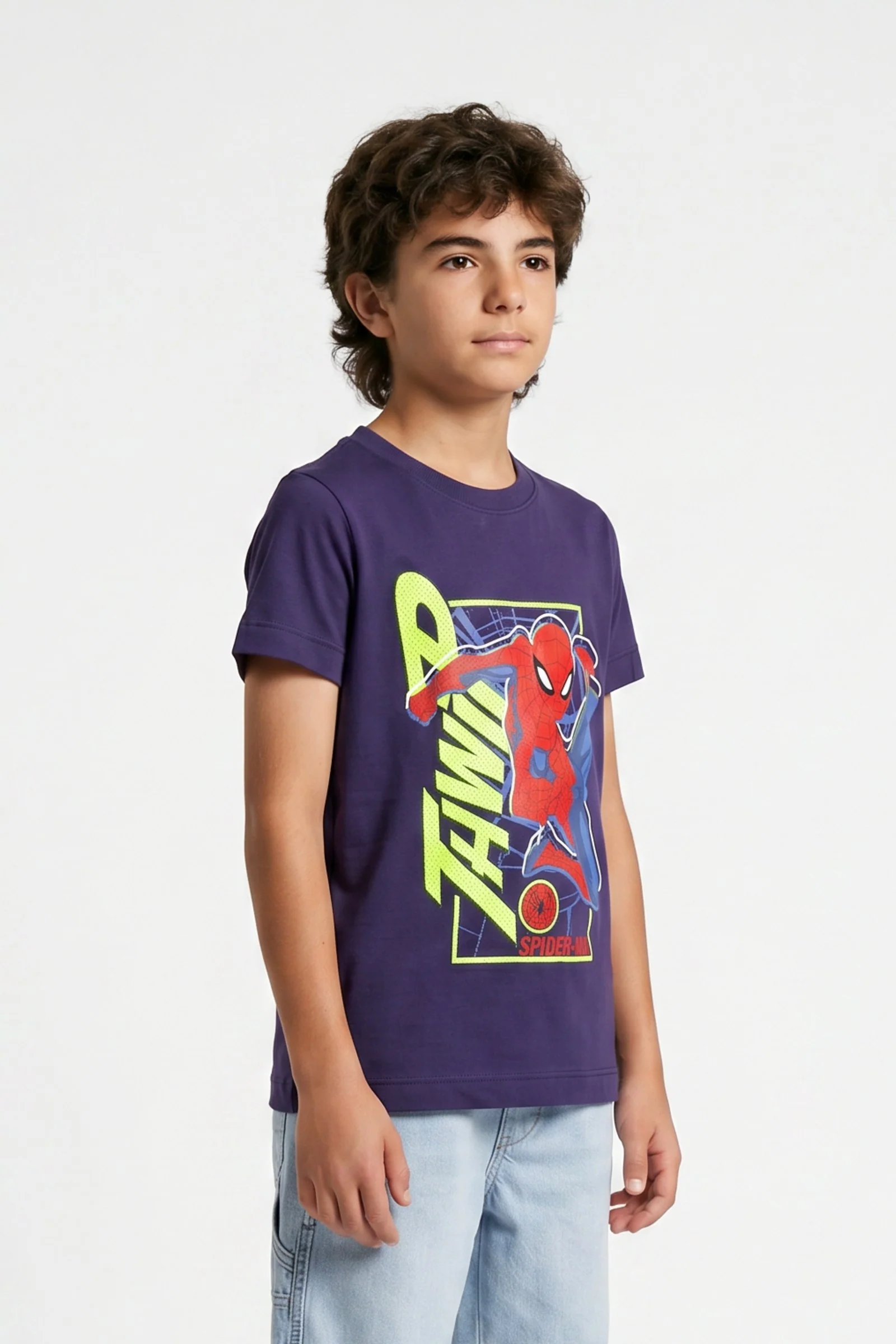 Camiseta de niño spiderman cuello redondo - Image 3