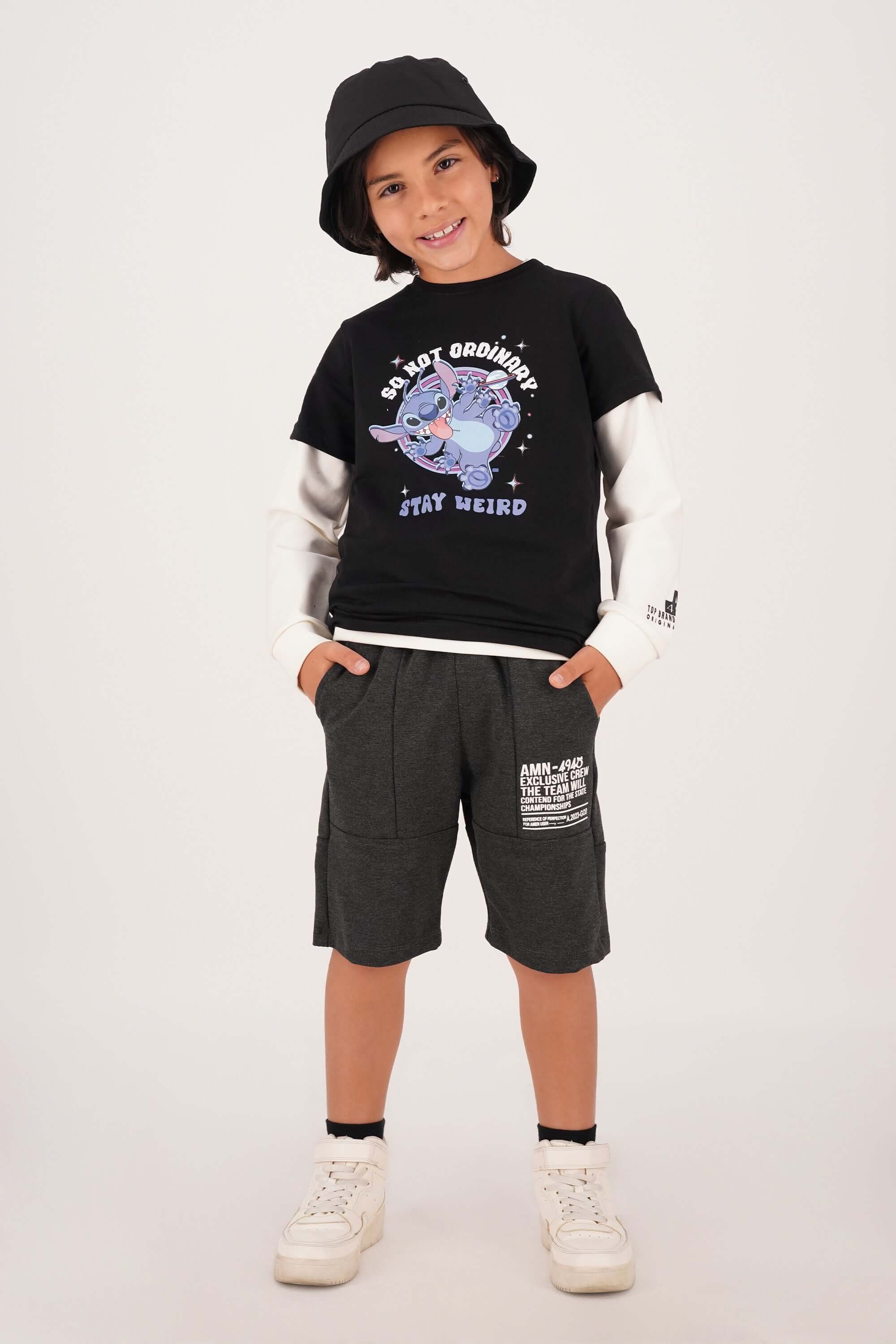 Camiseta de niño stitch cuello redondo - Image 4