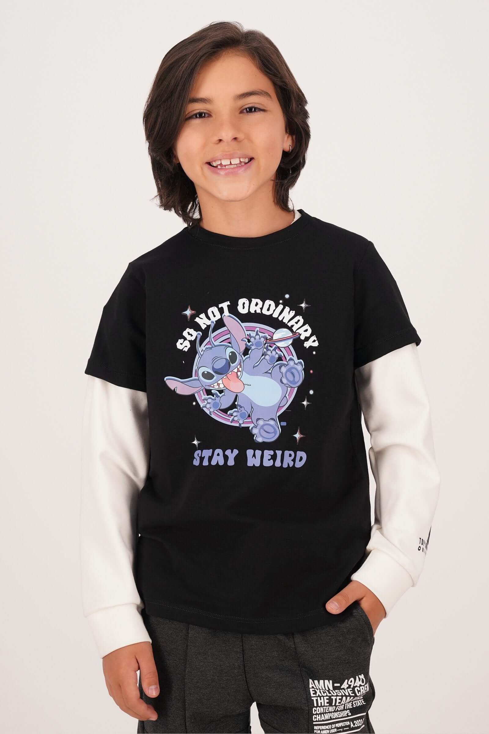 Camiseta de niño stitch cuello redondo - Image 5