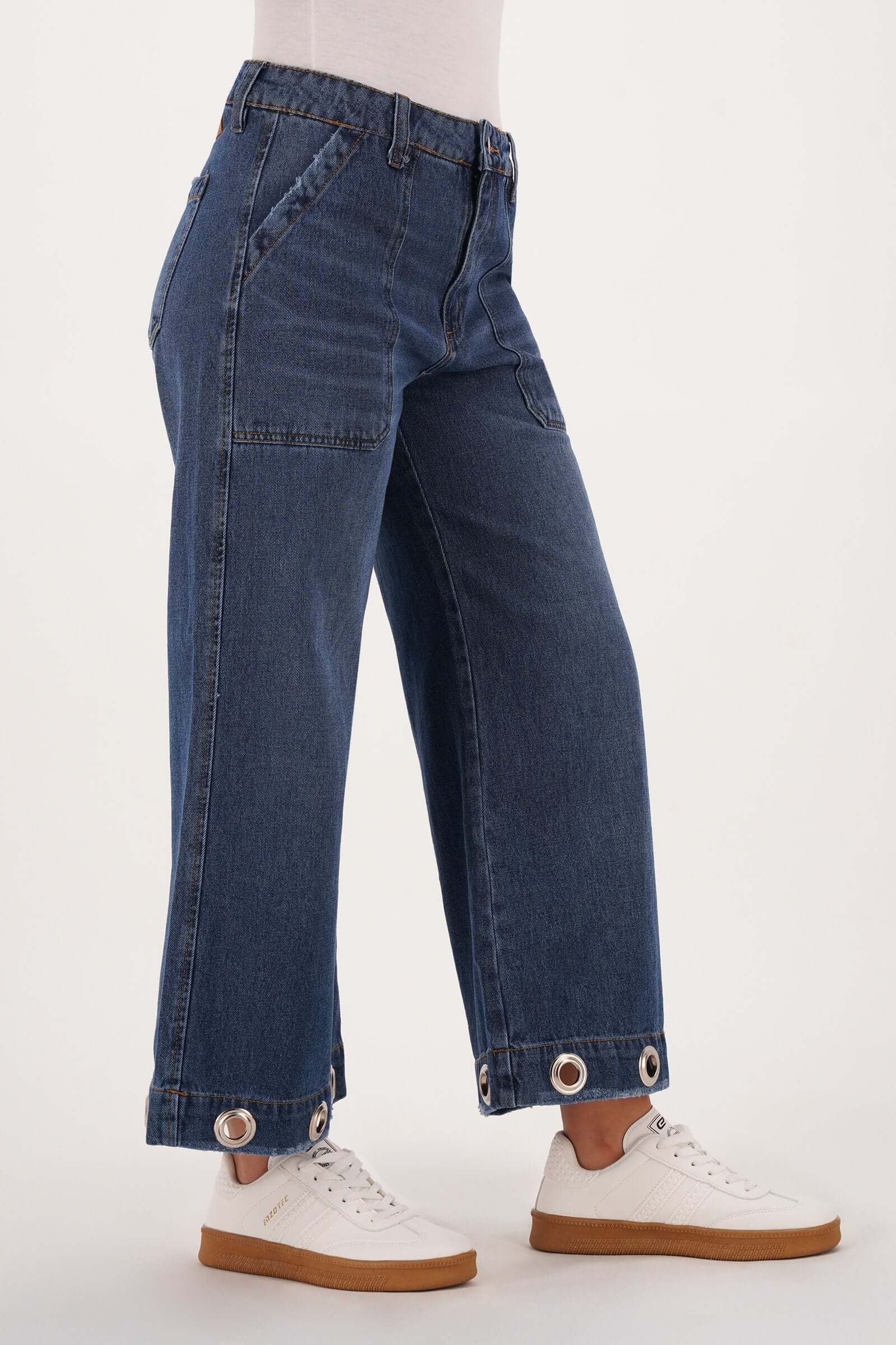 Jean de dama de moda amplia - Image 3
