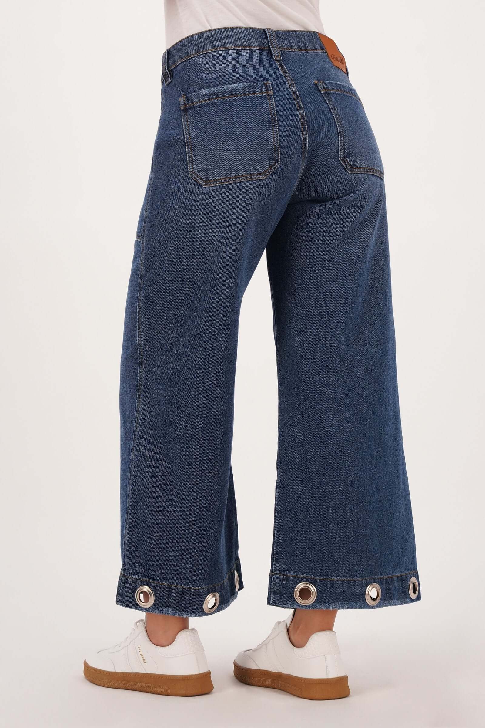 Jean de dama de moda amplia - Image 8
