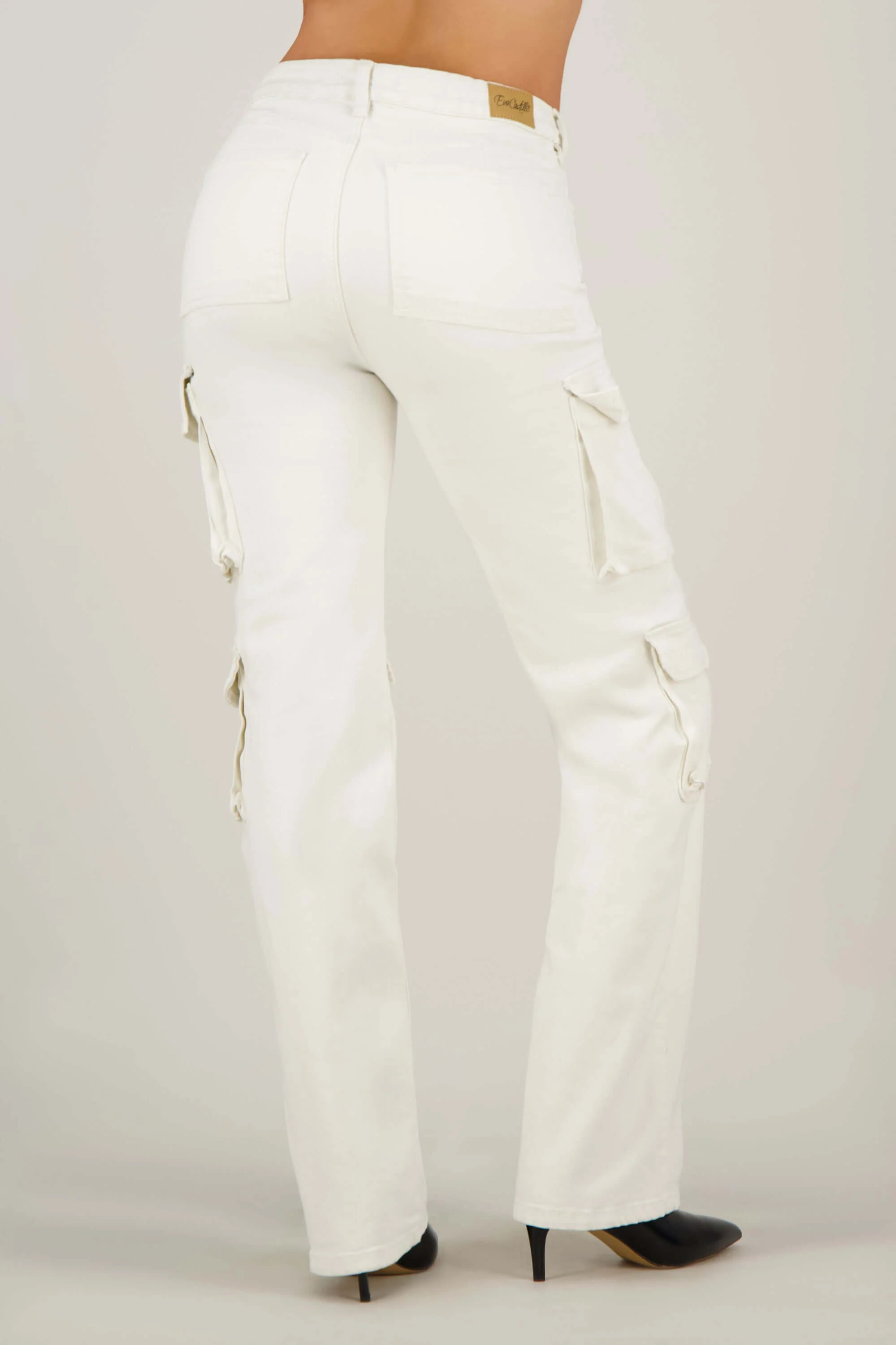 Pantalon de dama cargo silueta amplia - Image 6
