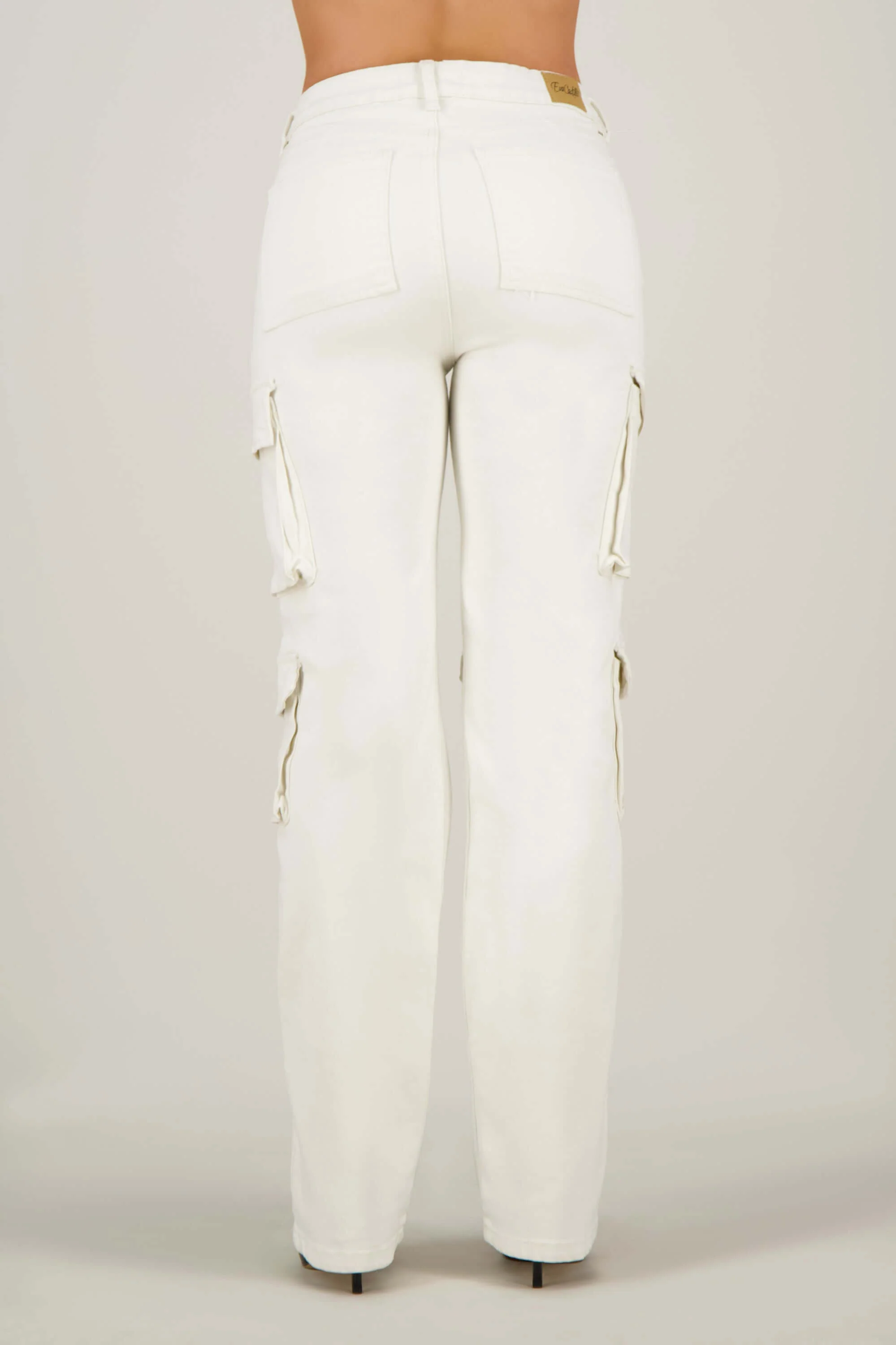 Pantalon de dama cargo silueta amplia - Image 8