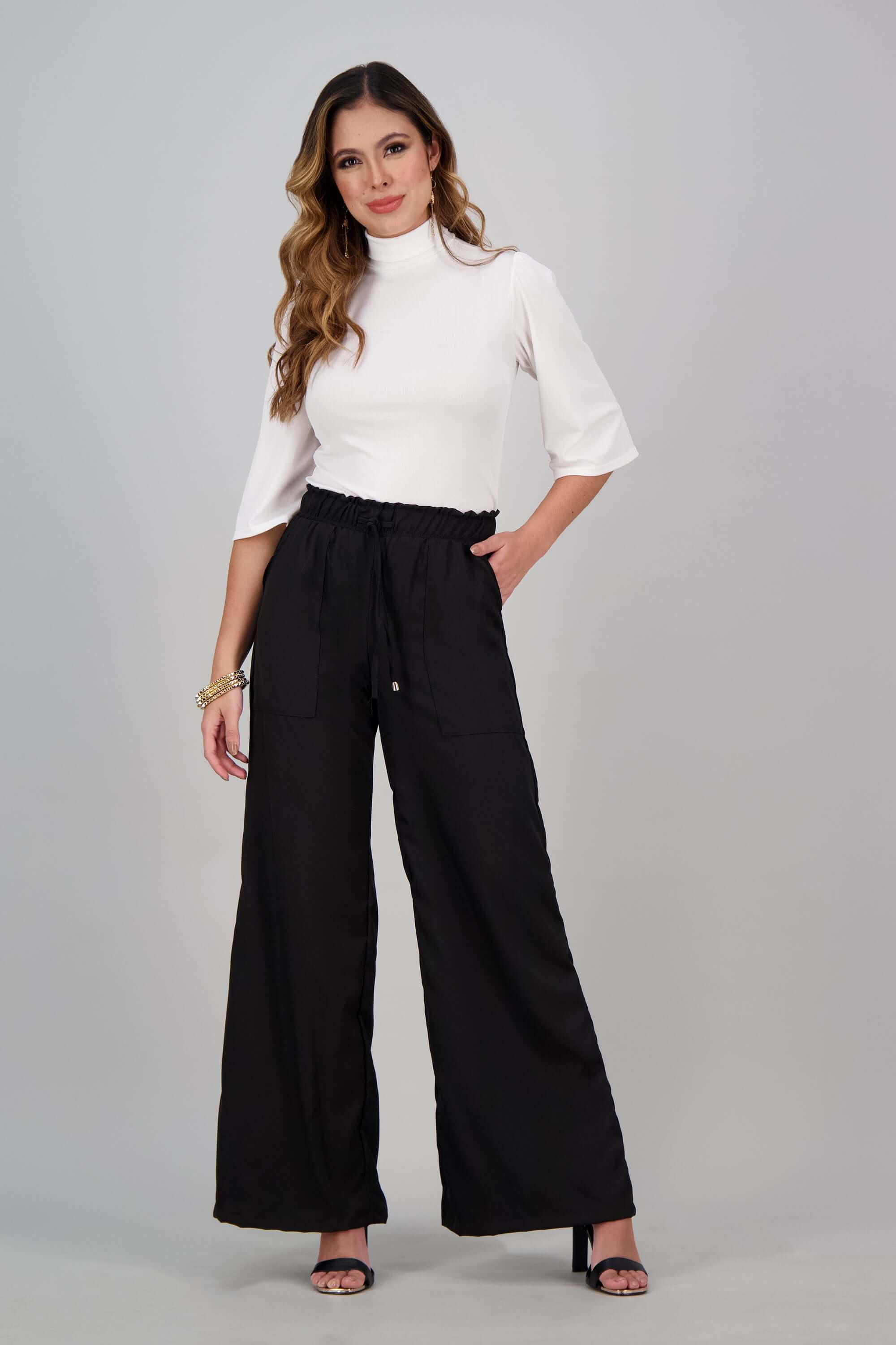 Pantalon de dama clásico silueta semi ajustada - Image 16