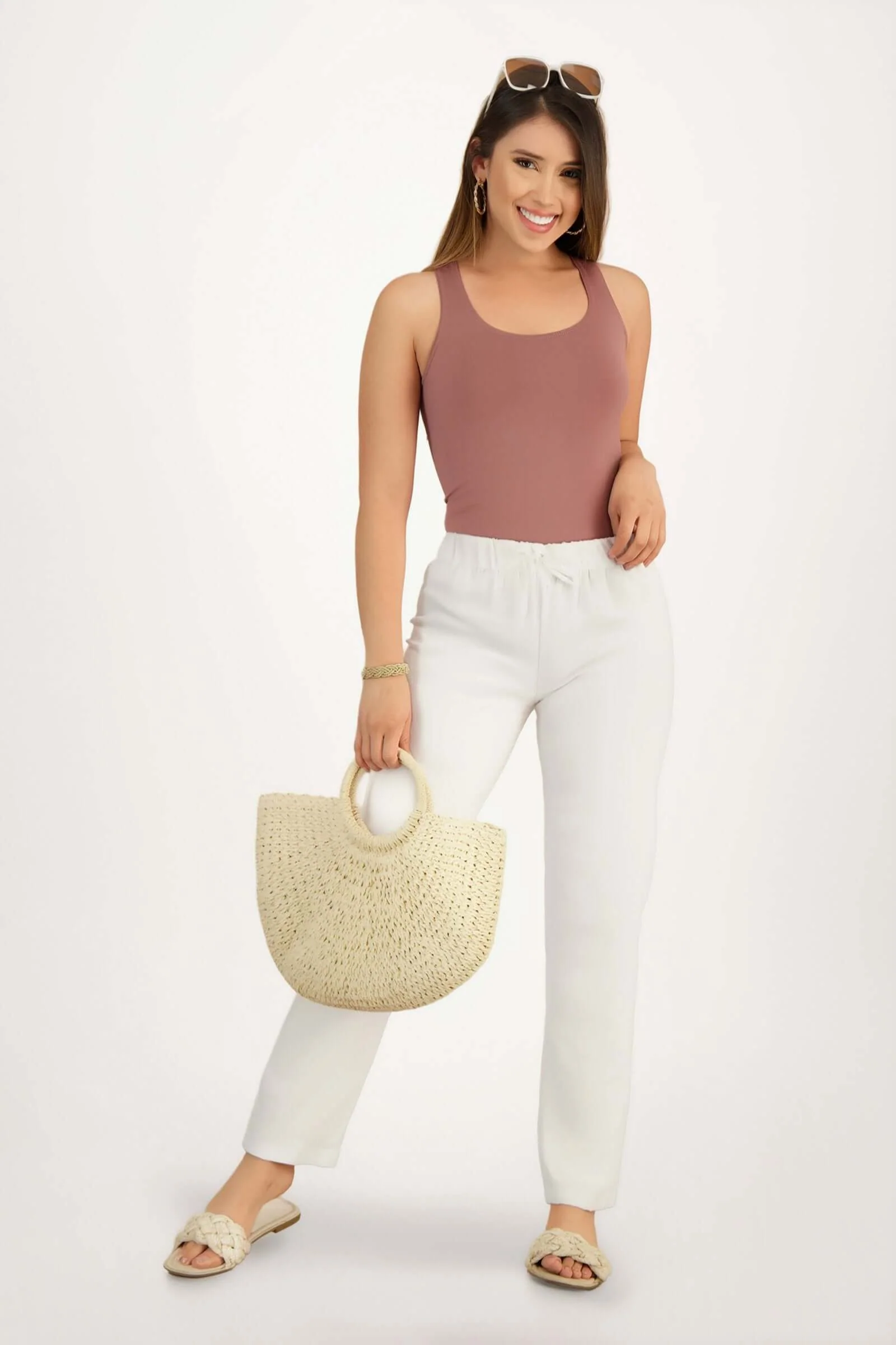 Pantalon de dama clásico silueta semi ajustada - Image 7