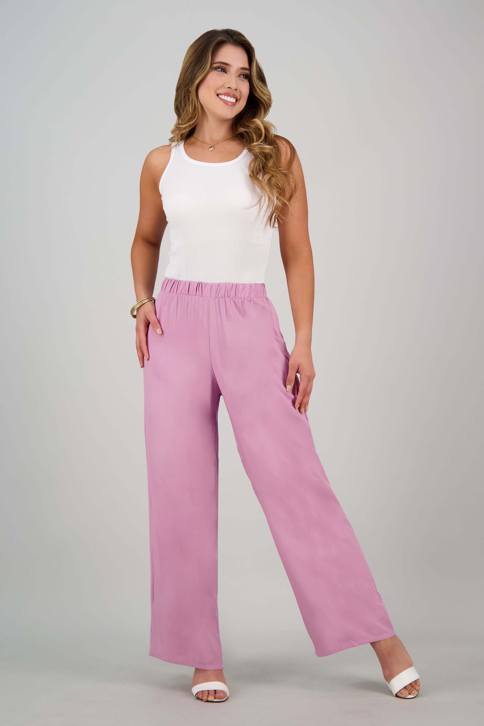 Pantalon de dama ancho amplia