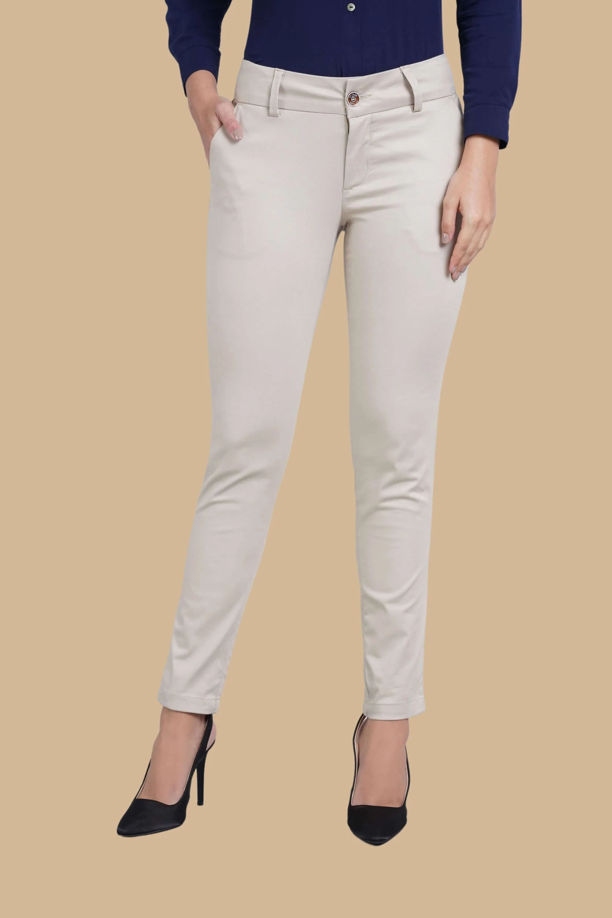 Pantalon de dama drill ajustada - Image 13