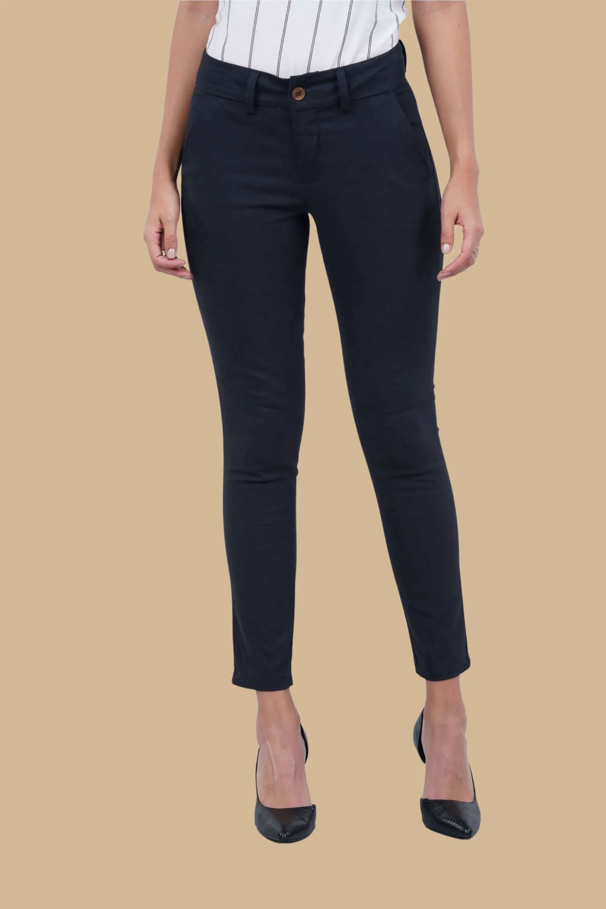 Pantalon de dama drill ajustada - Image 5