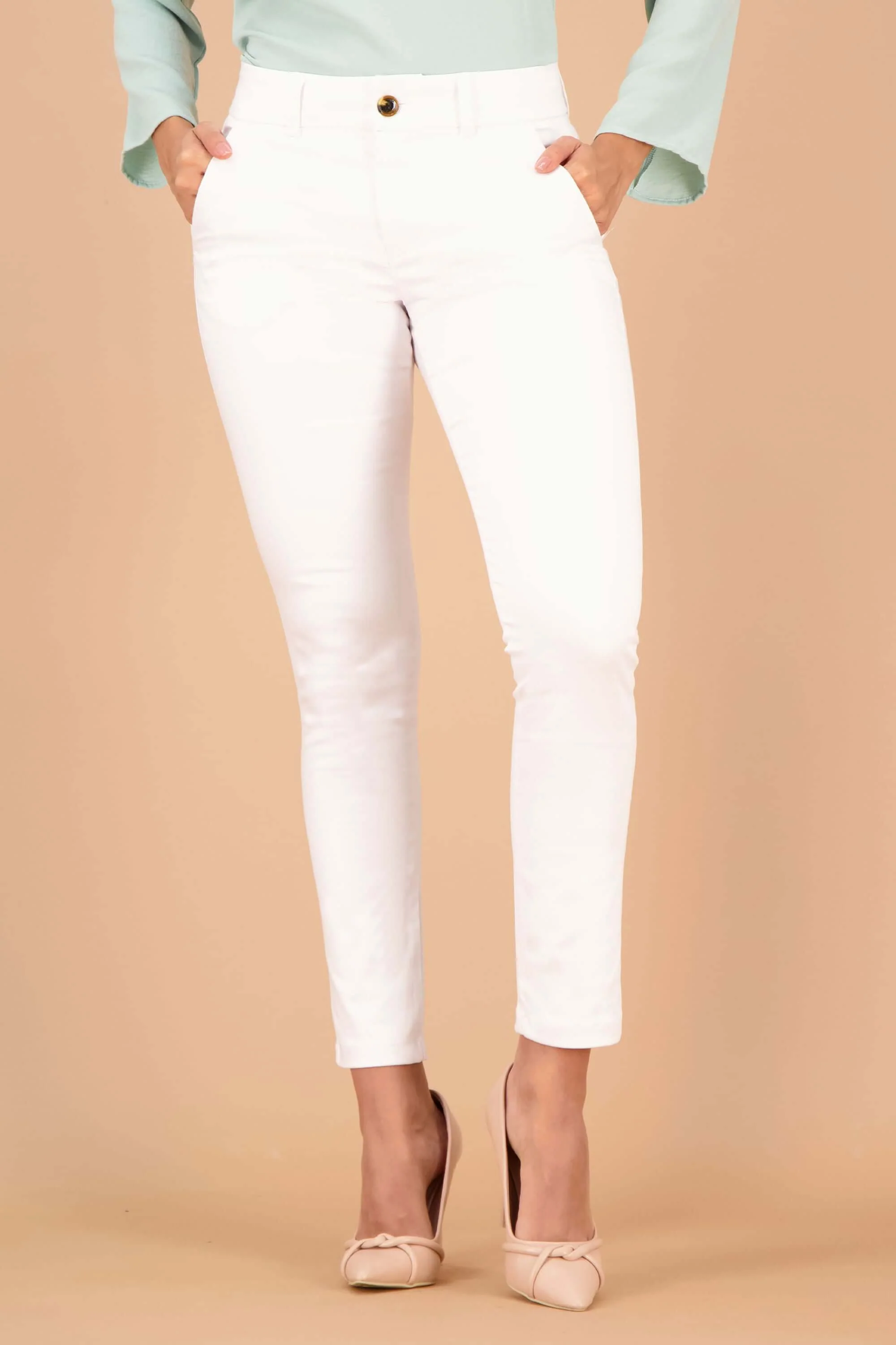 Pantalon de dama drill ajustada - Image 9