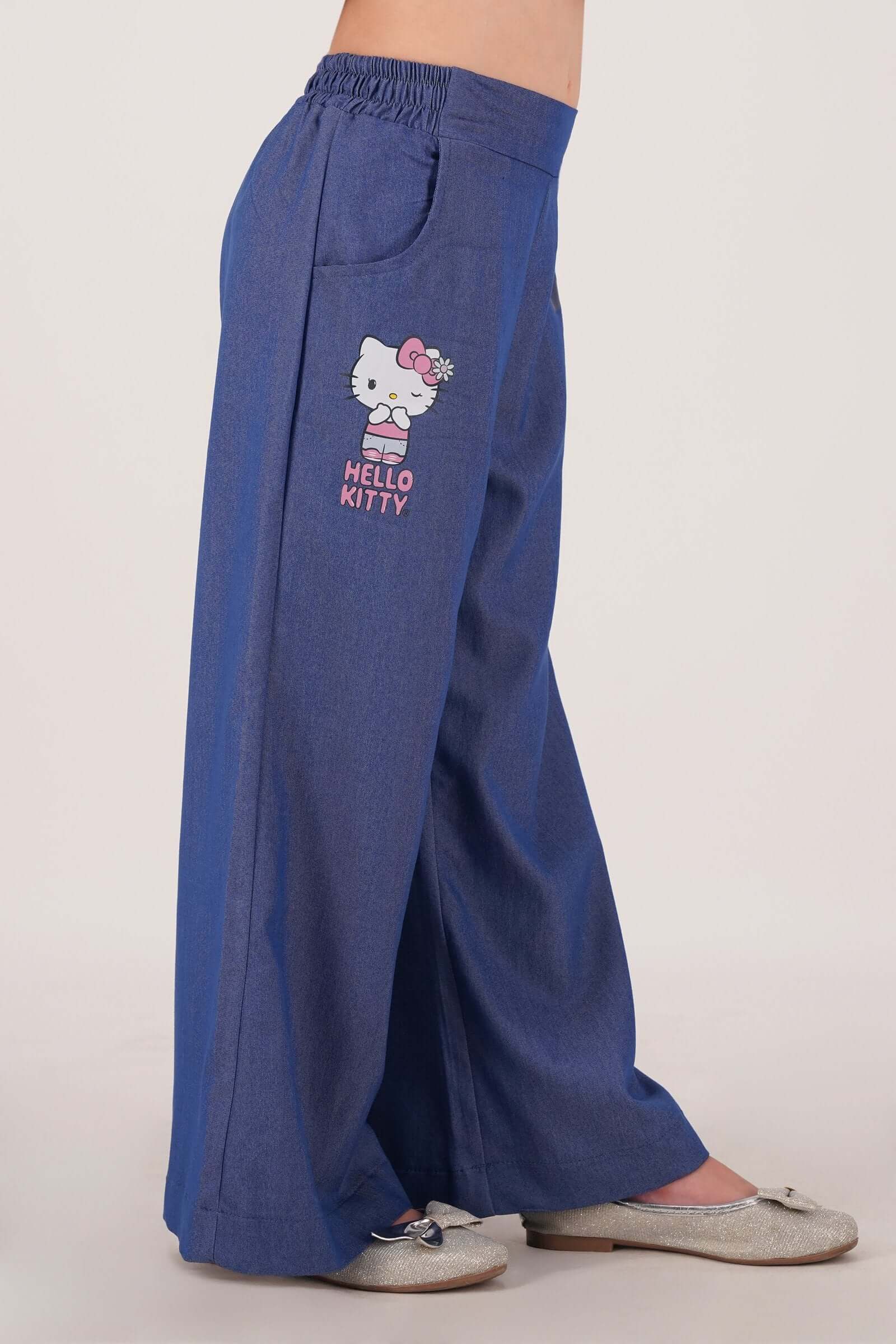Pantalon de niña hello kitty silueta amplia - Image 6