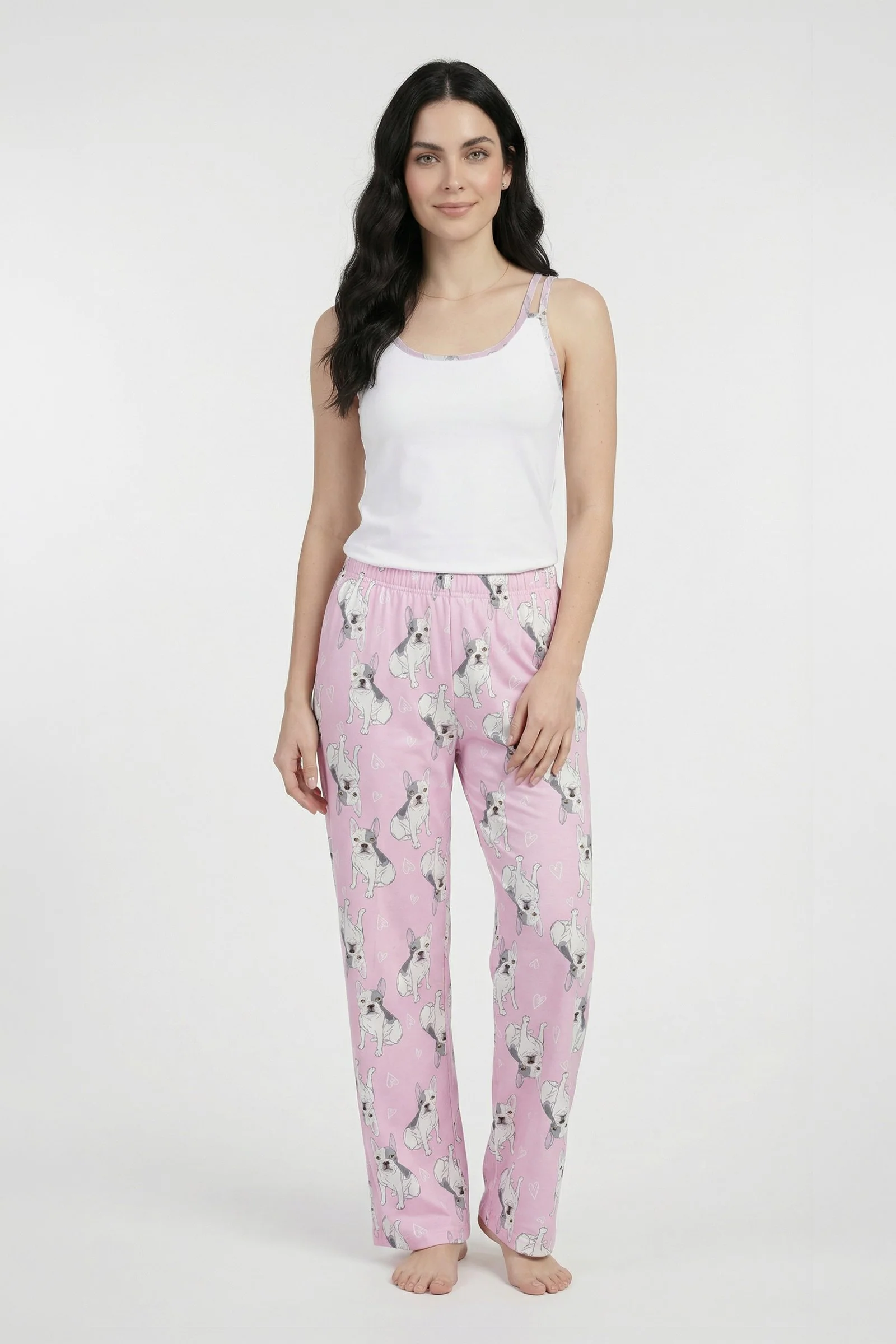 Pijama de dama estampada