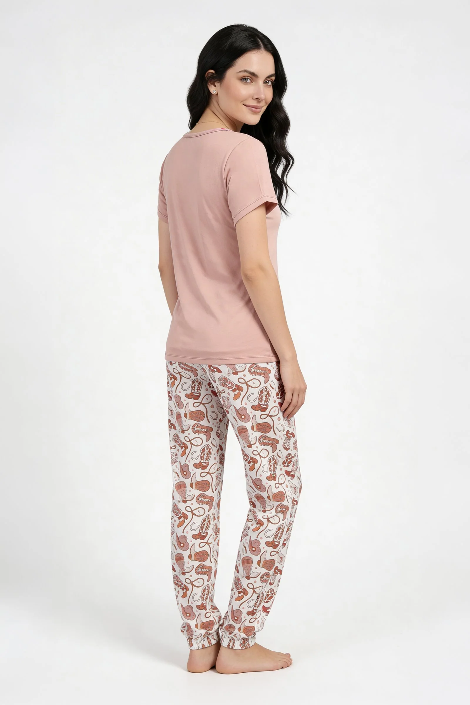 Pijama de dama estampada - Image 2
