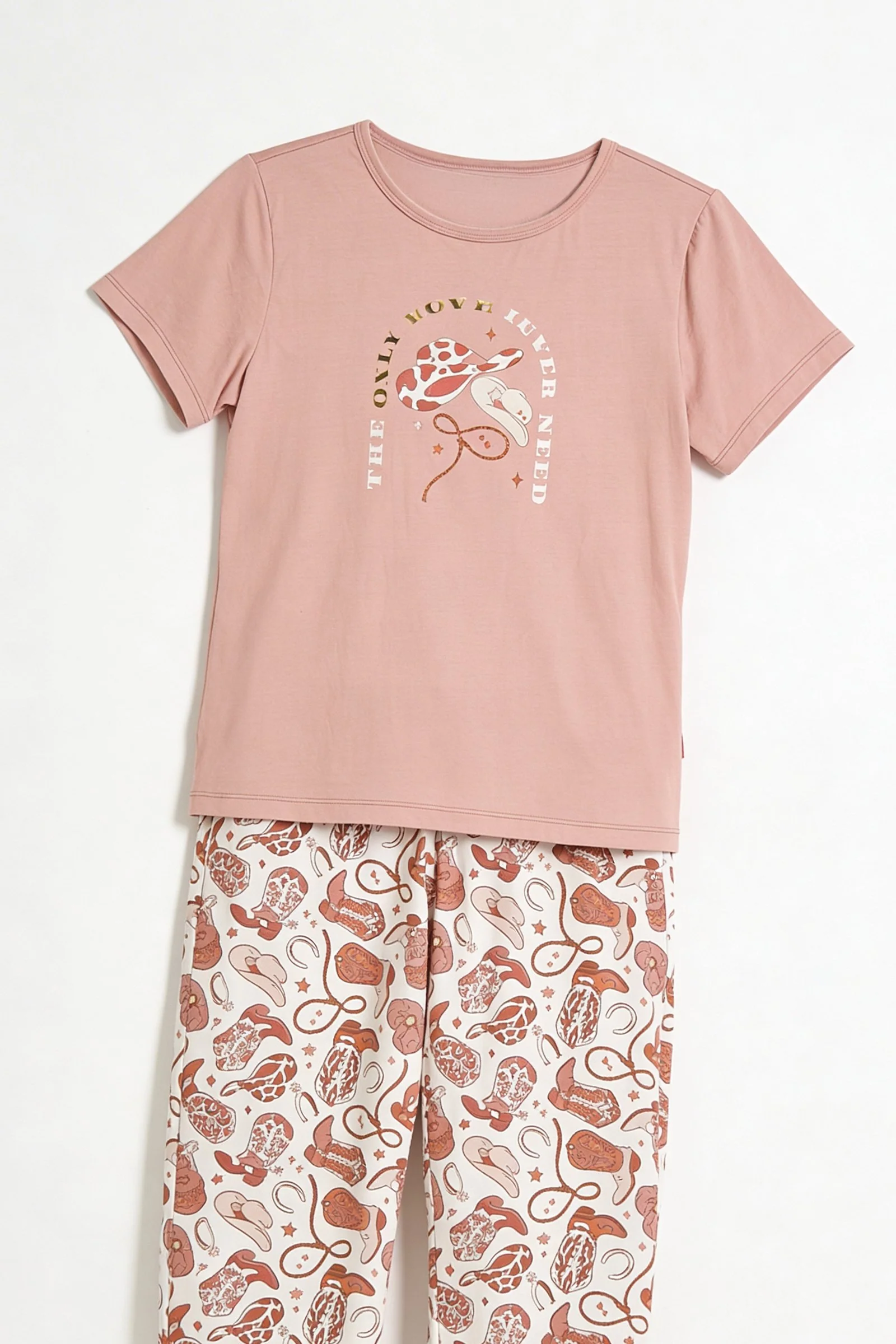 Pijama de dama estampada - Image 3