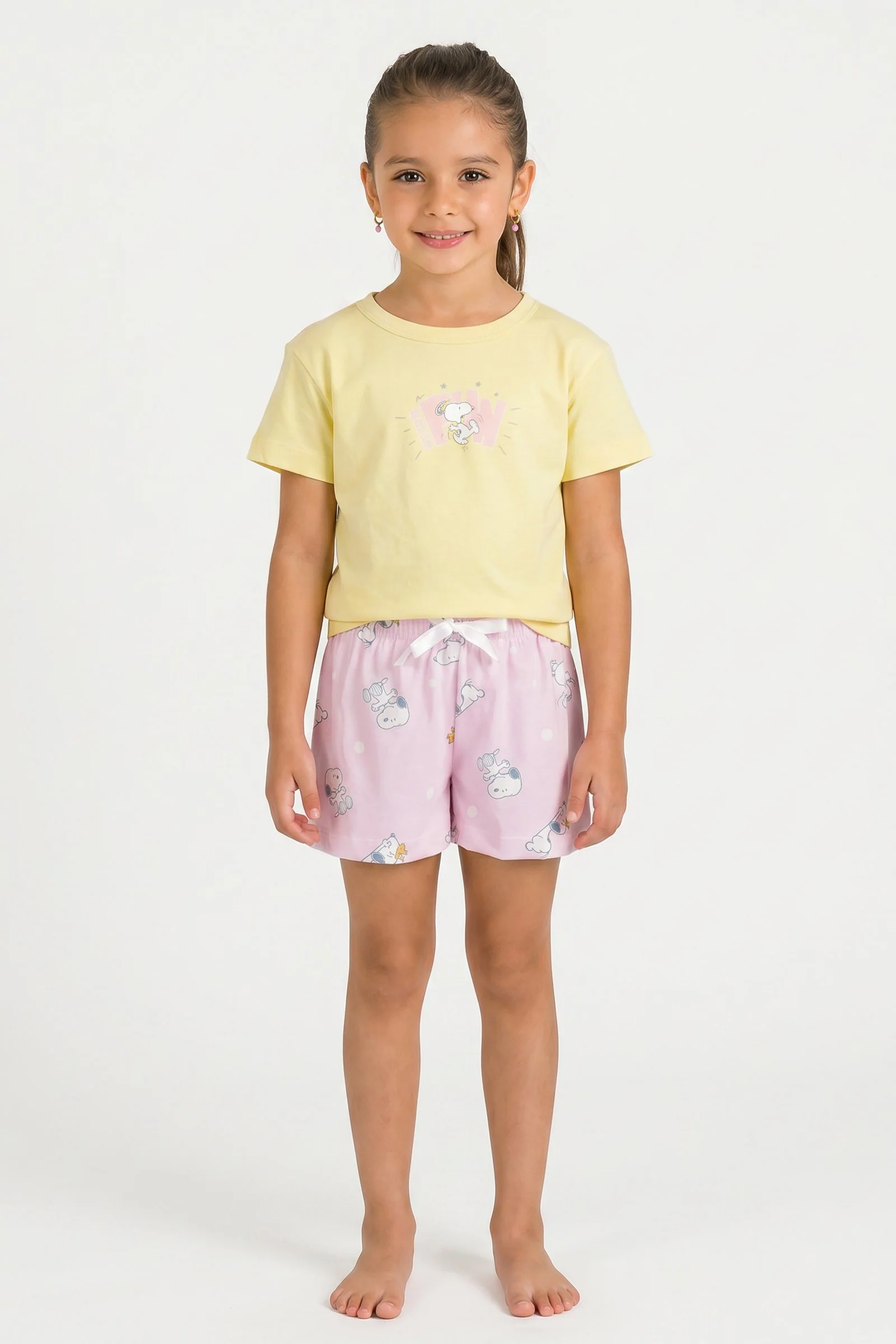 Pijama de niña snoopy manga corta - Image 4