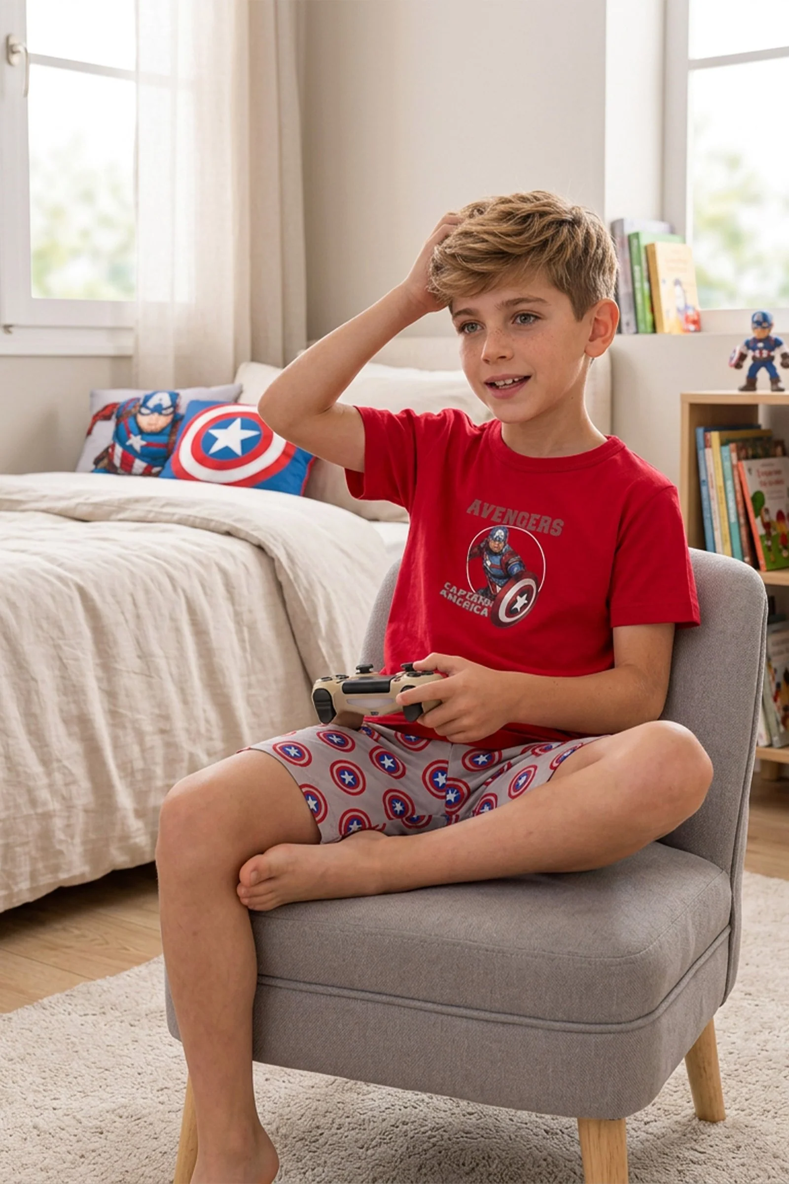Pijama de niño avengers cuello redondo - Image 4