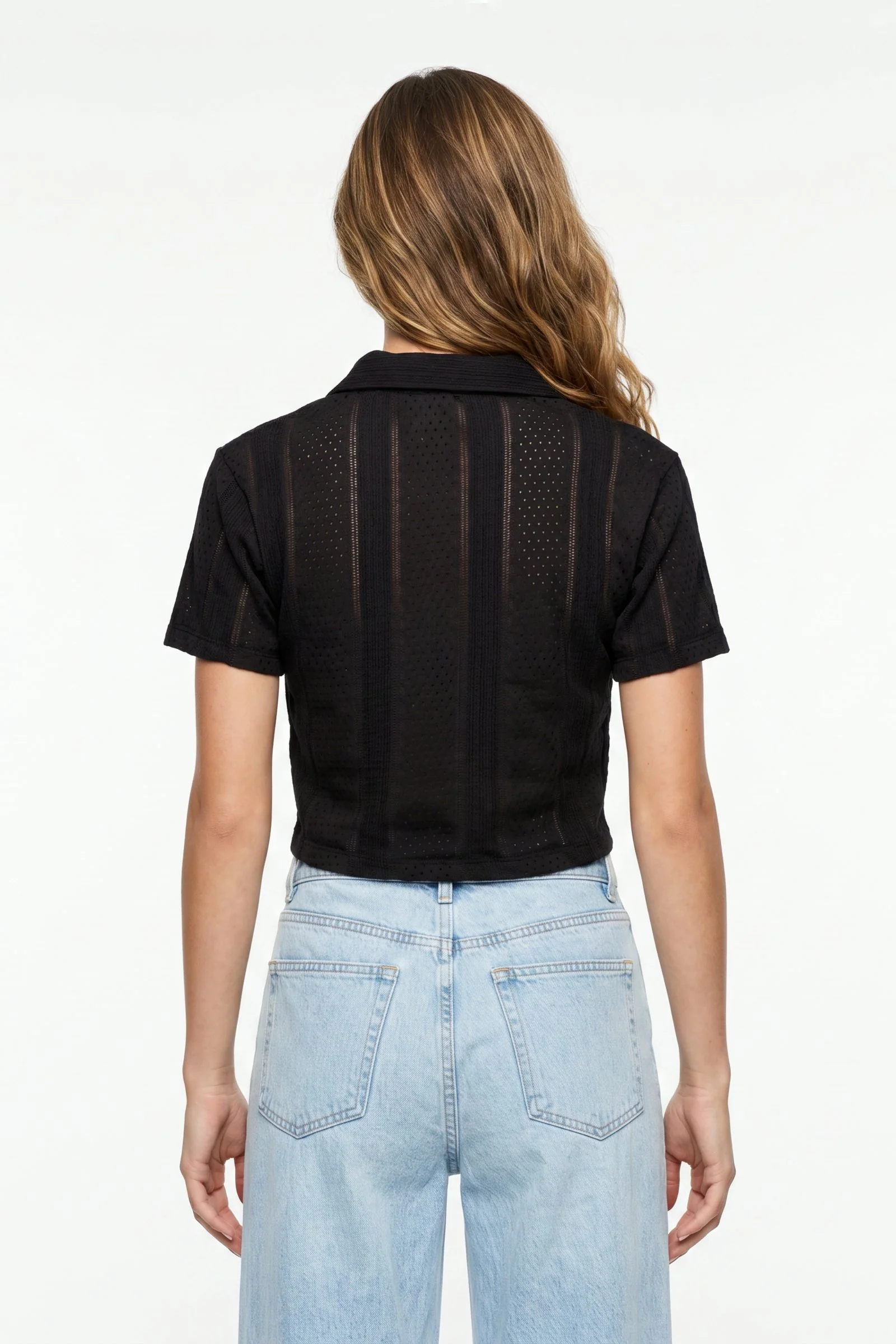 Polo de dama básica cuello camisero - Image 3