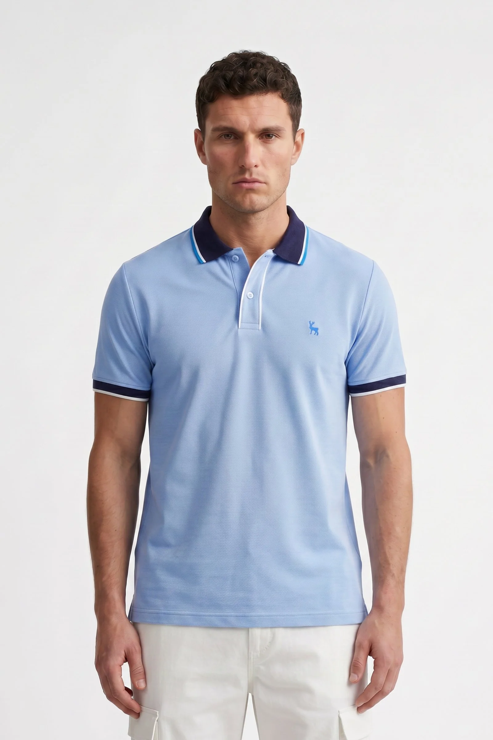 Polo de hombre básico cuello camisero - Image 3