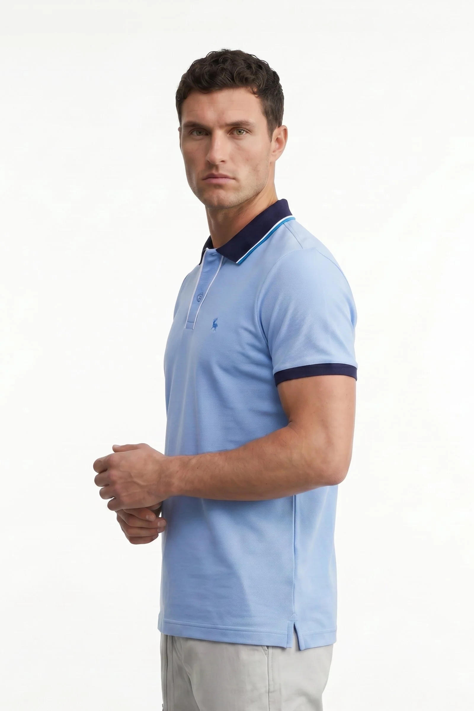 Polo de hombre básico cuello camisero - Image 4