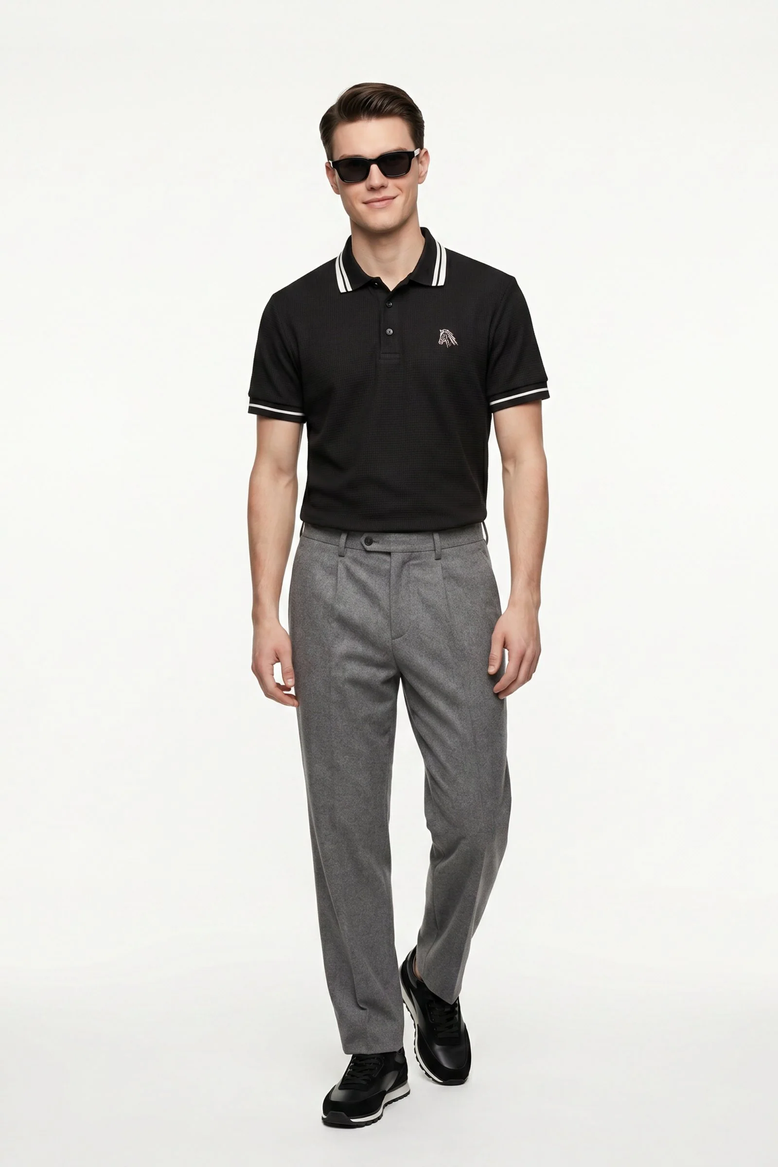 Polo de hombre casual cuello camisero